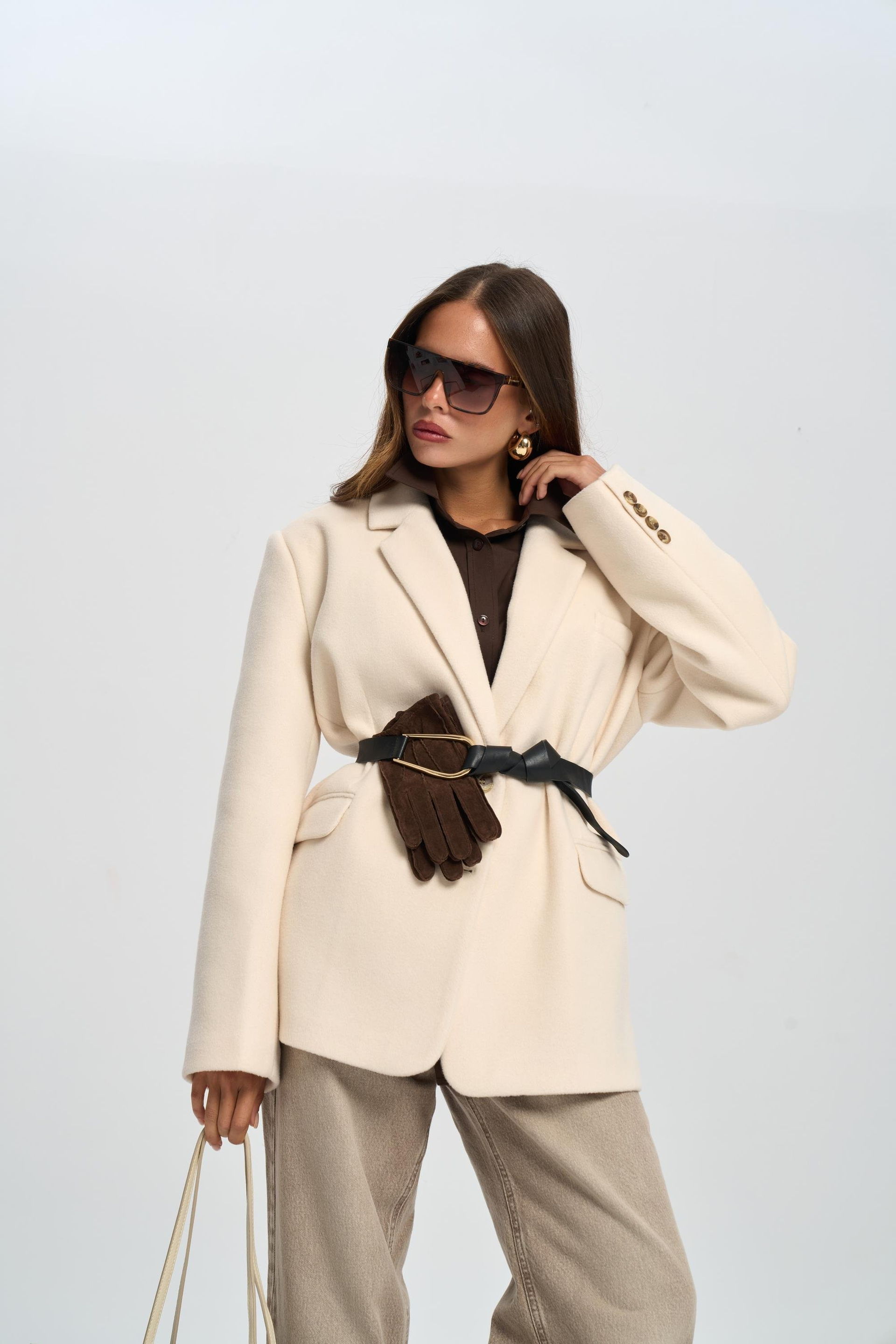 Howell Ekru Blazer Ceket