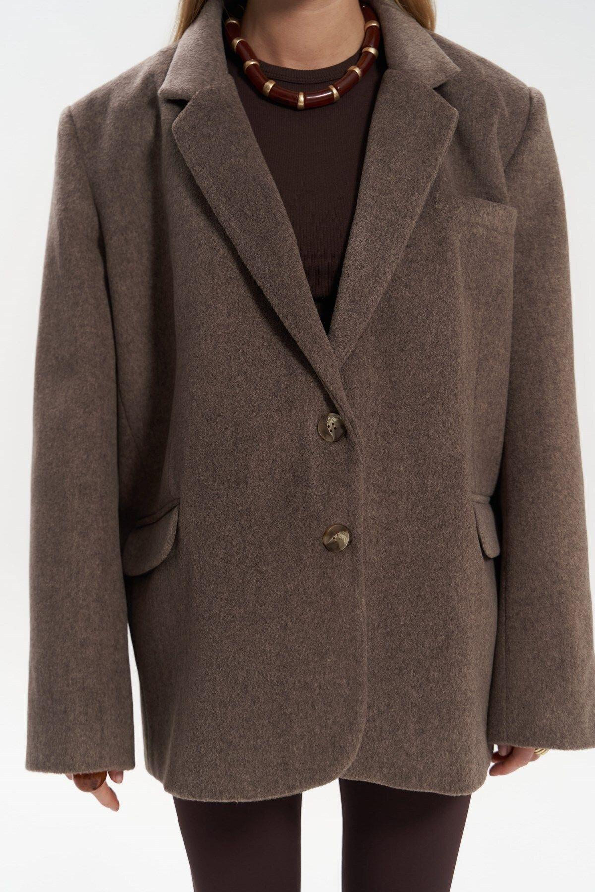 Mai Collection Howell Dark Brown Blazer