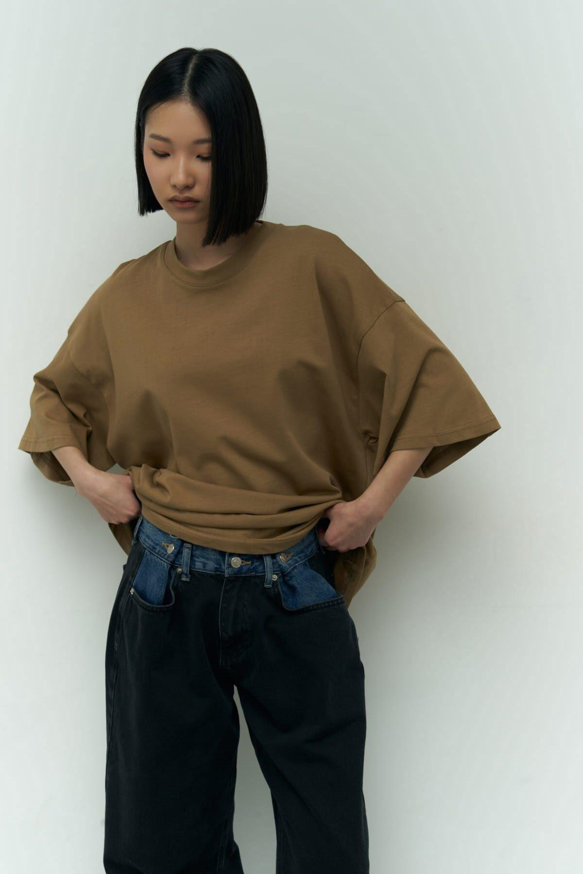 I Like Mama Light Khaki Oversize T-Shirt
