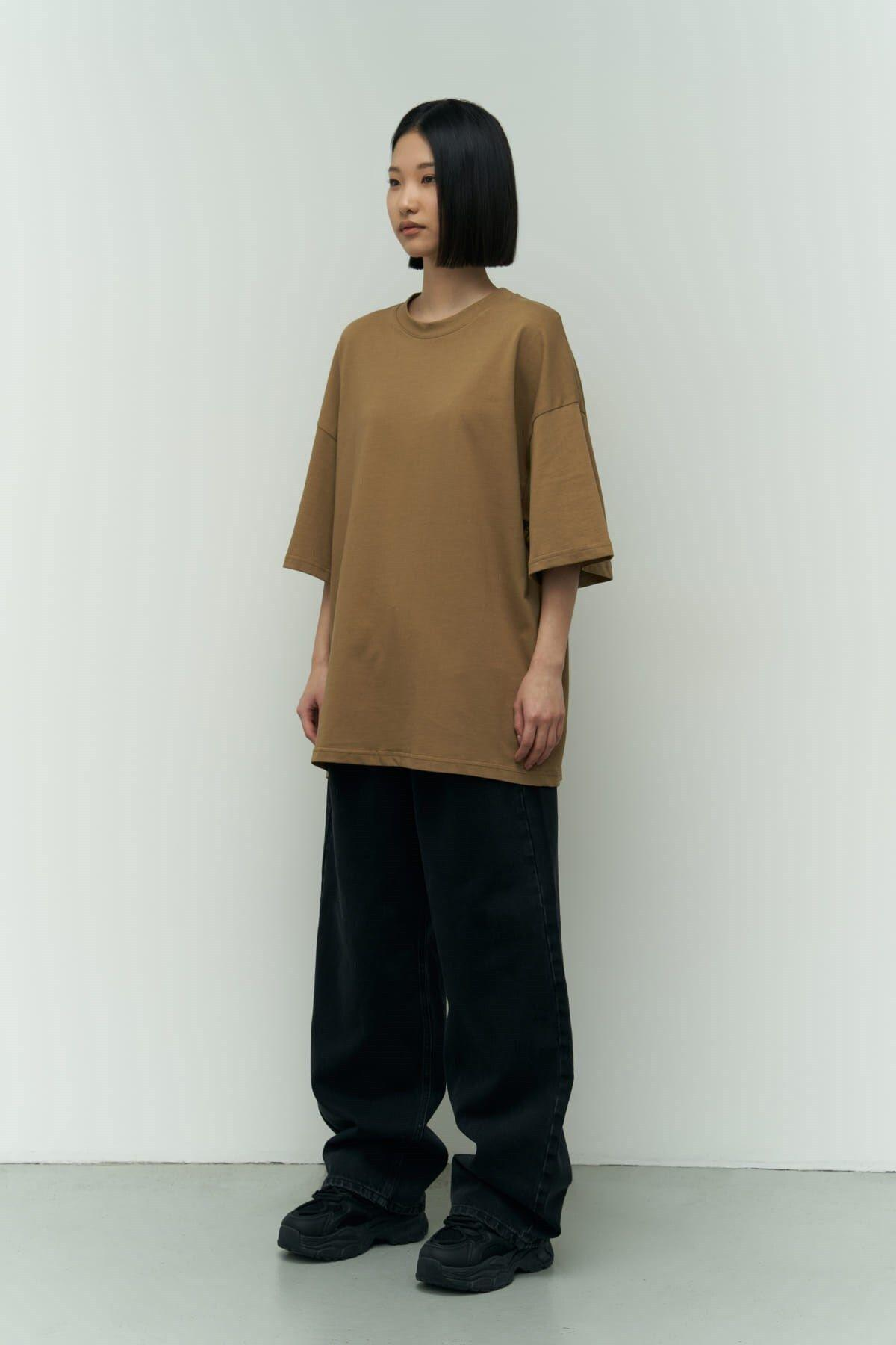 I Like Mama Light Khaki Oversize T-Shirt
