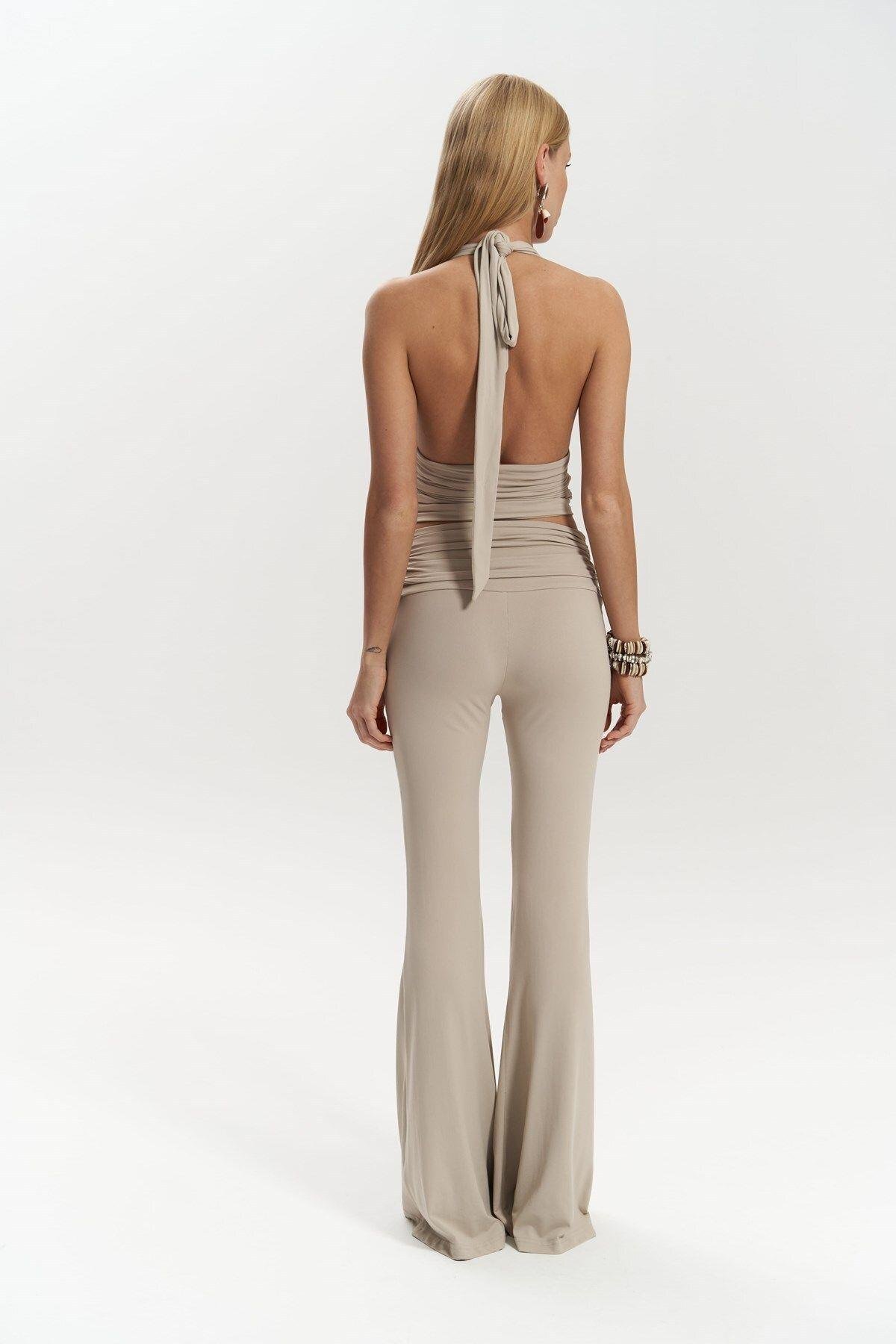 Jody Stone Crop&Trousers Set