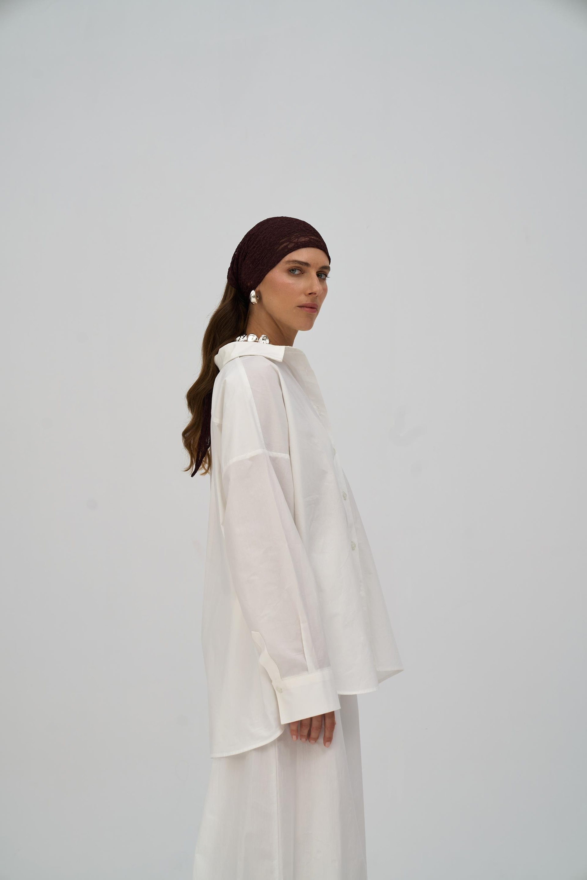 Josie Oversized Ecru Shirt