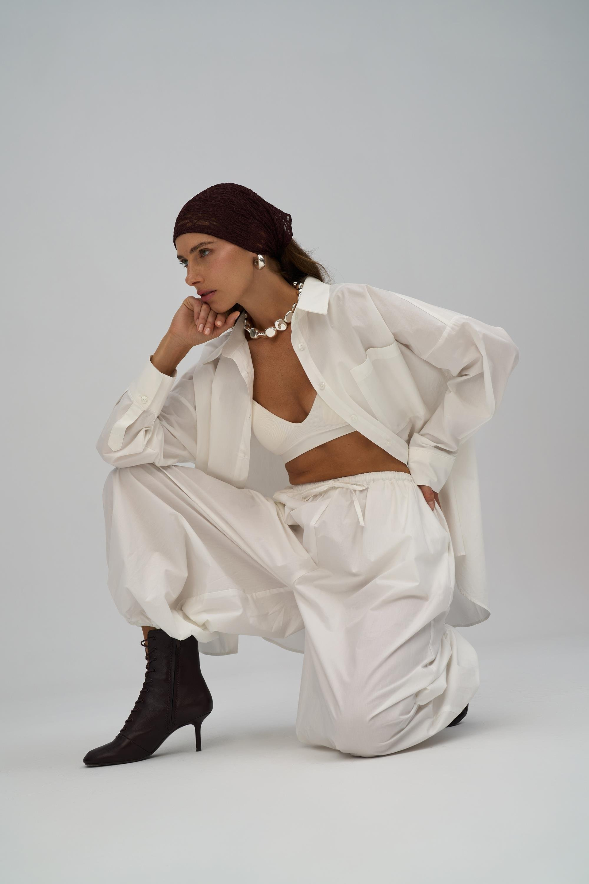 Josie Oversized Ecru Shirt