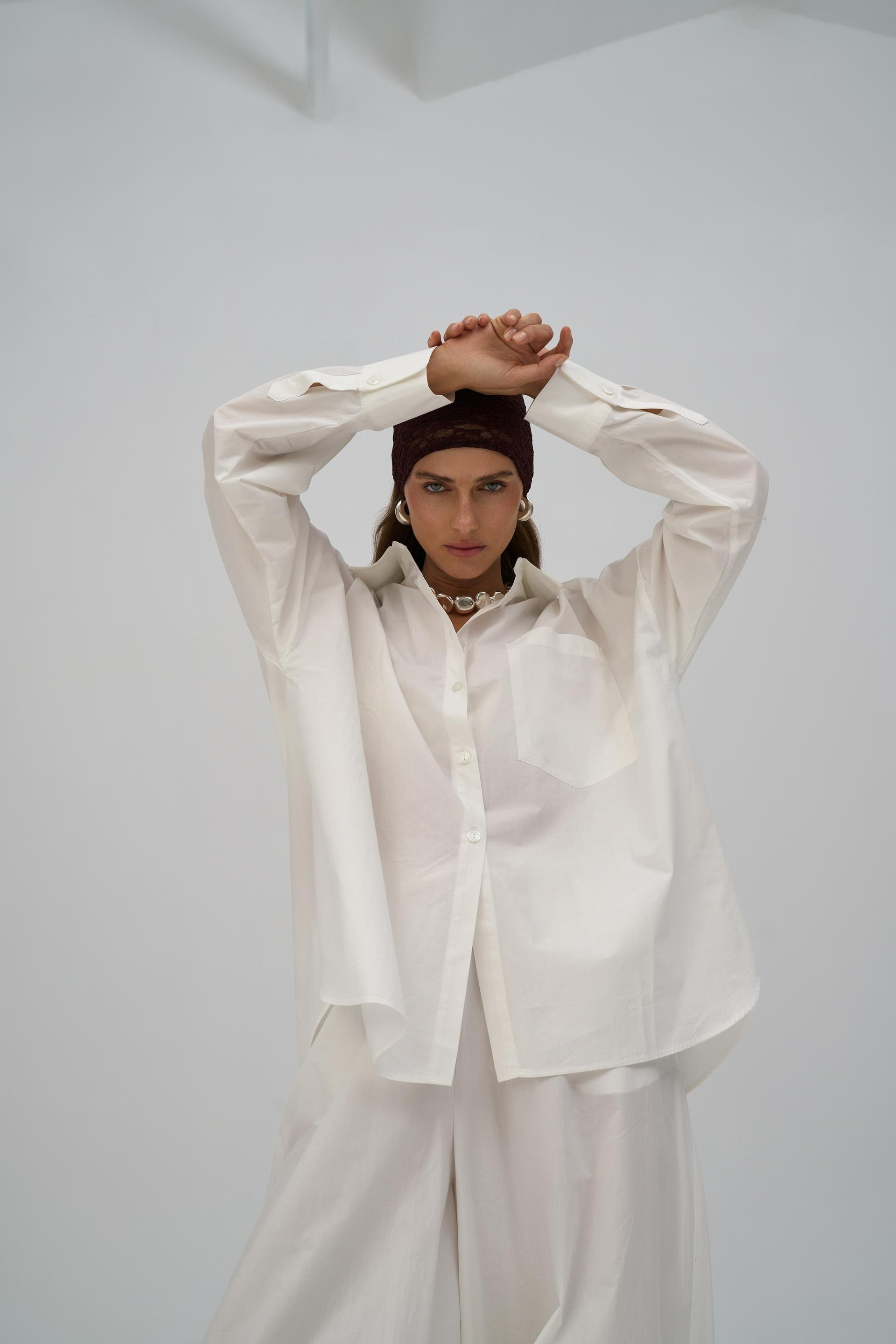 Josie Oversized Ecru Shirt