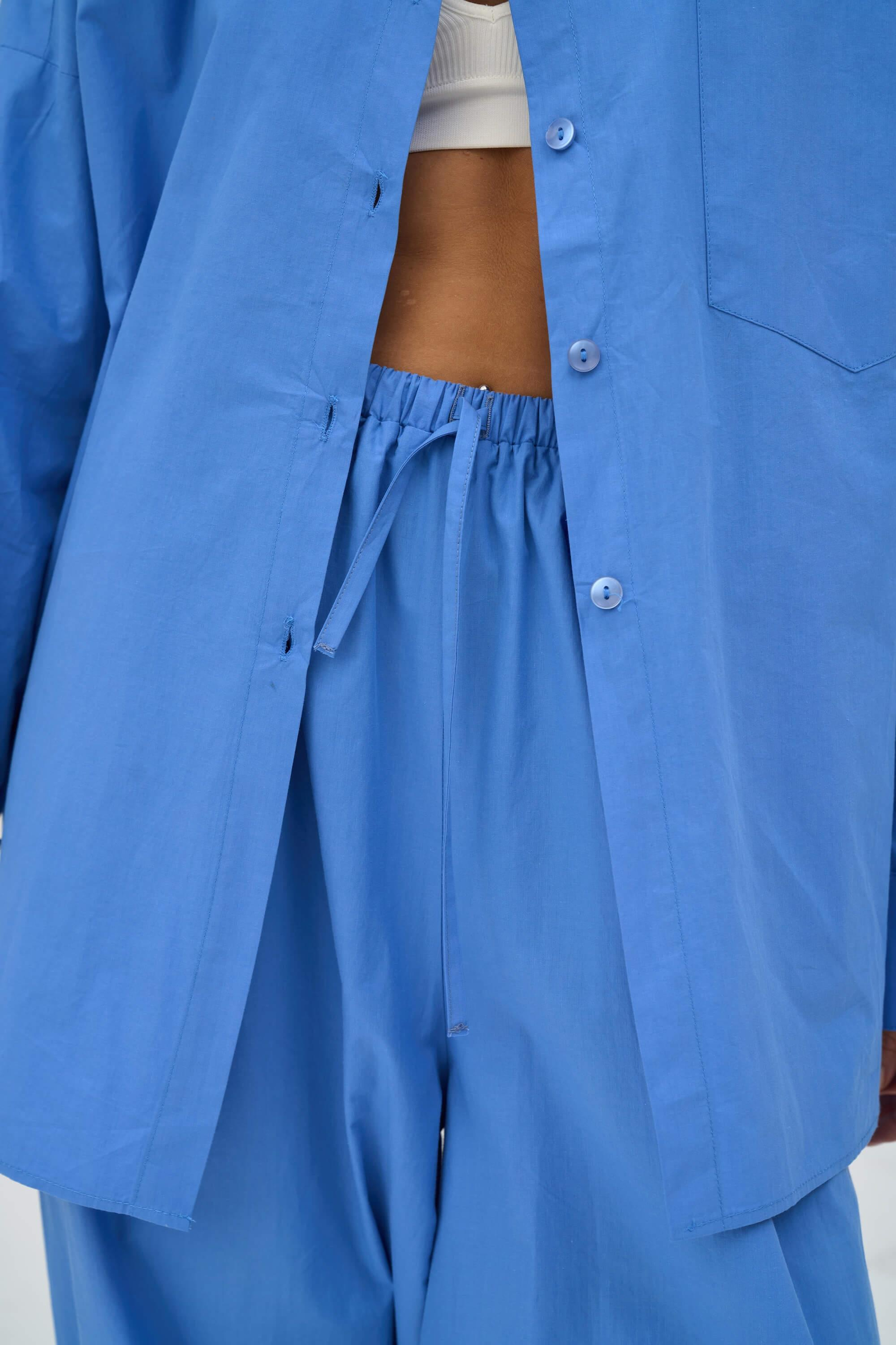 Josie Oversize Mavi Gömlek