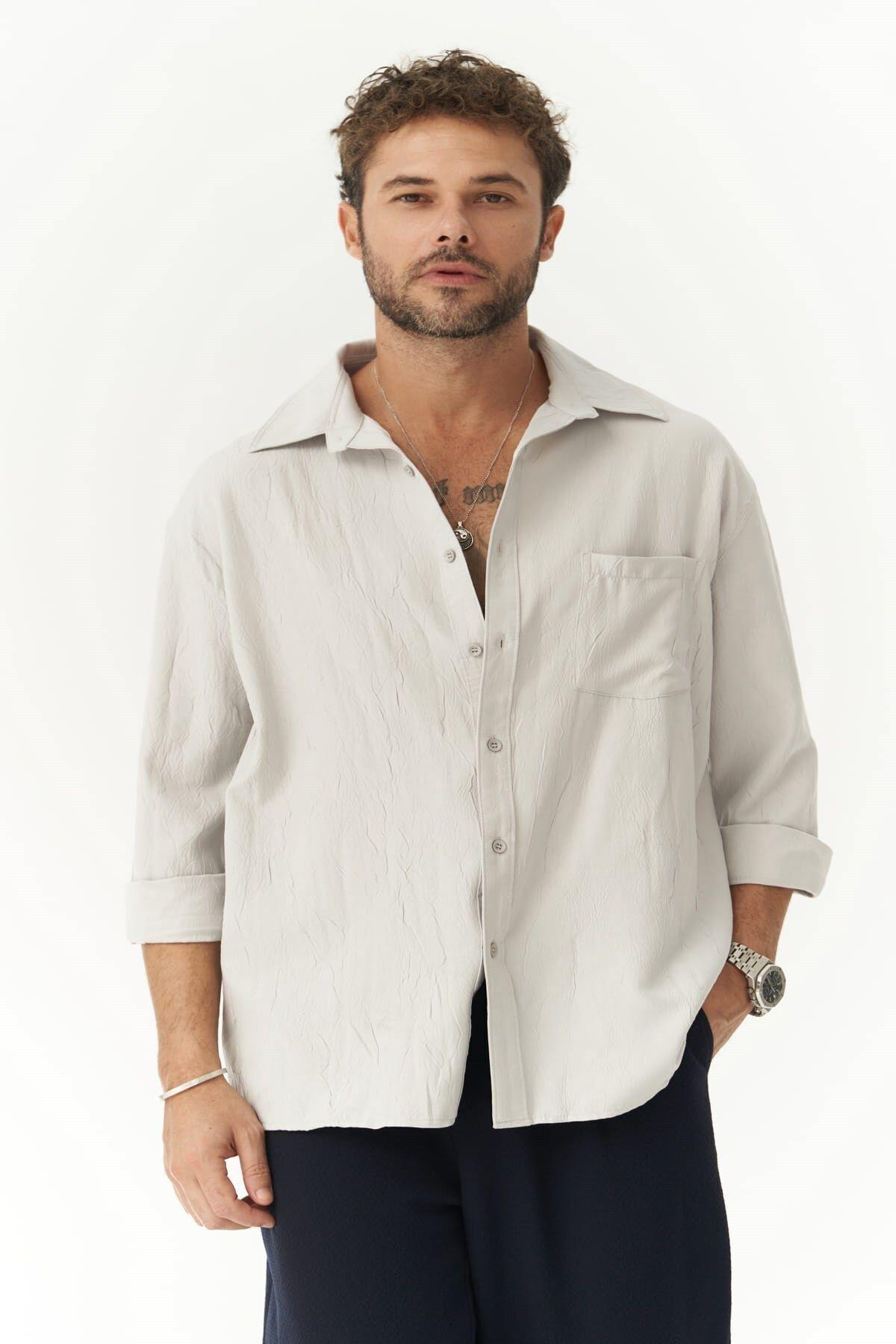 Juan Men's Gray Shirt