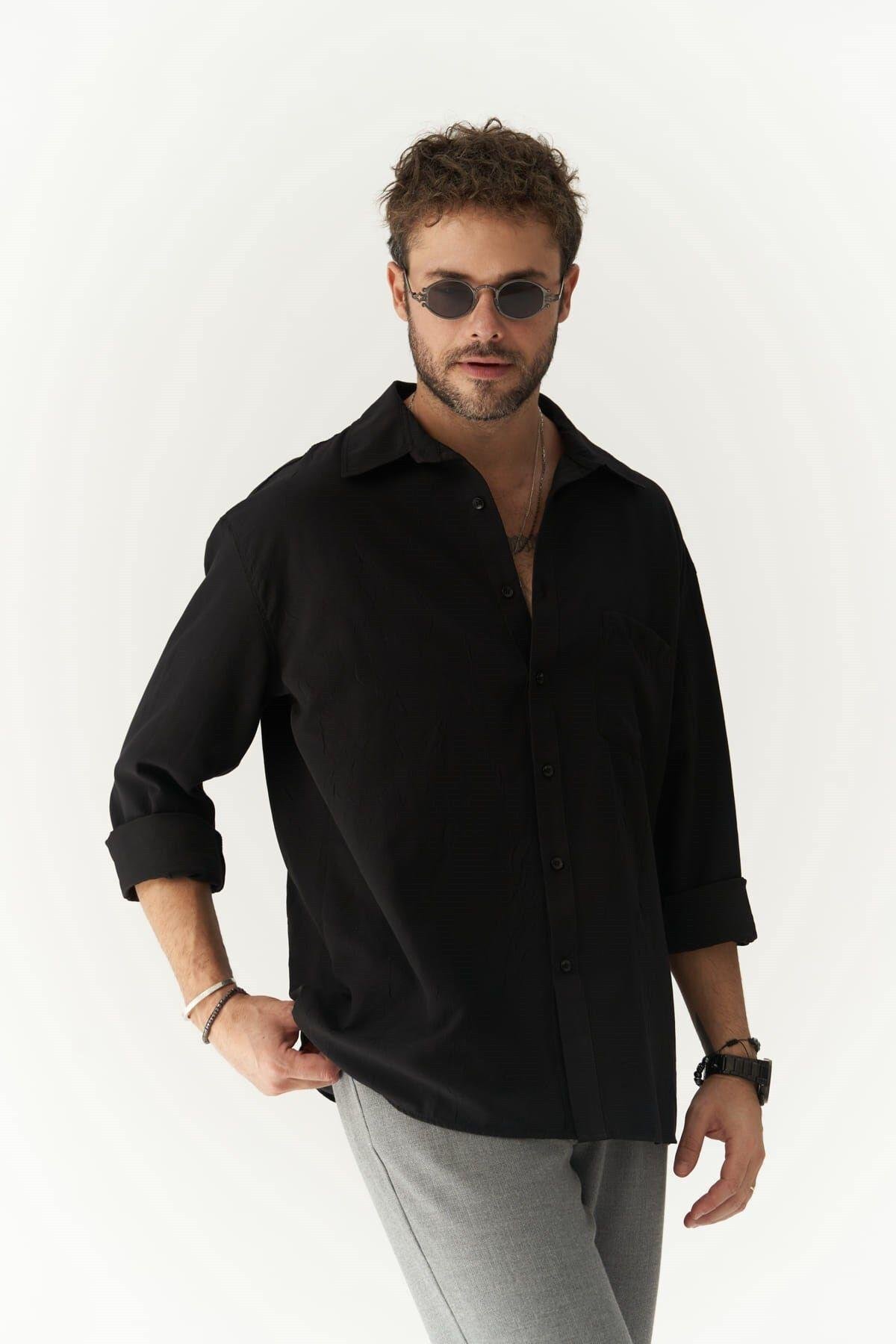 Juan Men's Black Shirt