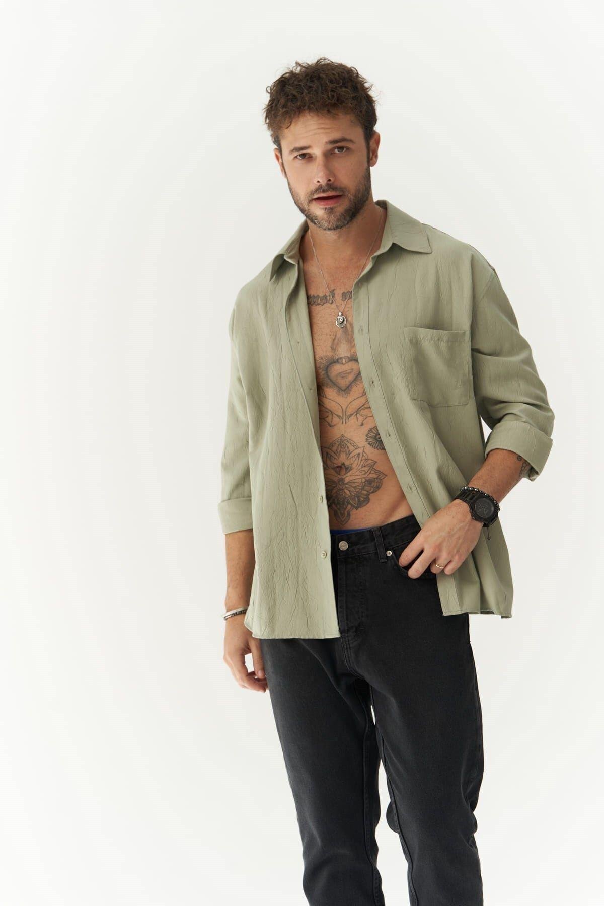 Juan Men's Green Shirt