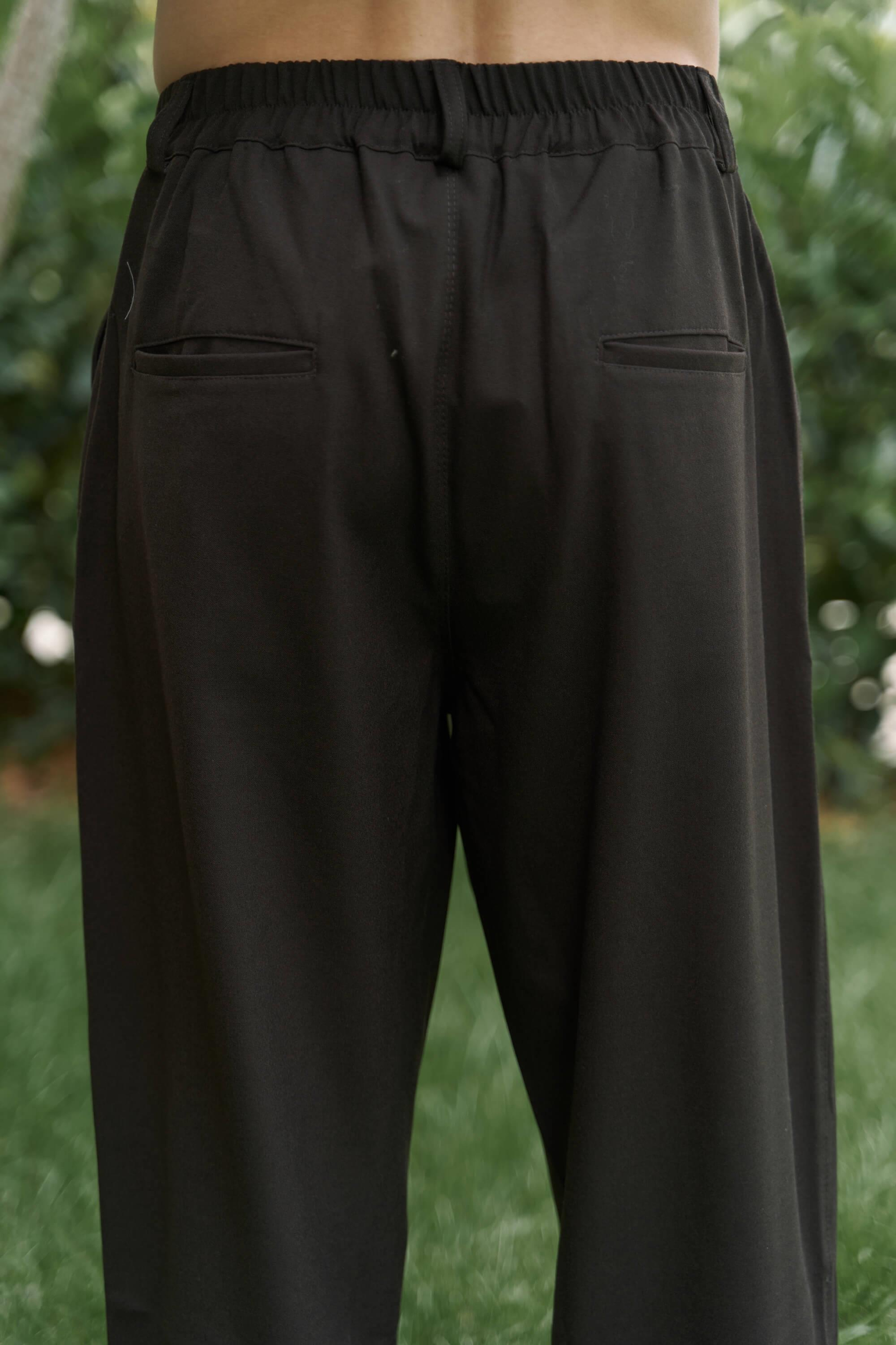 Juro Men's Dark Brown Trousers