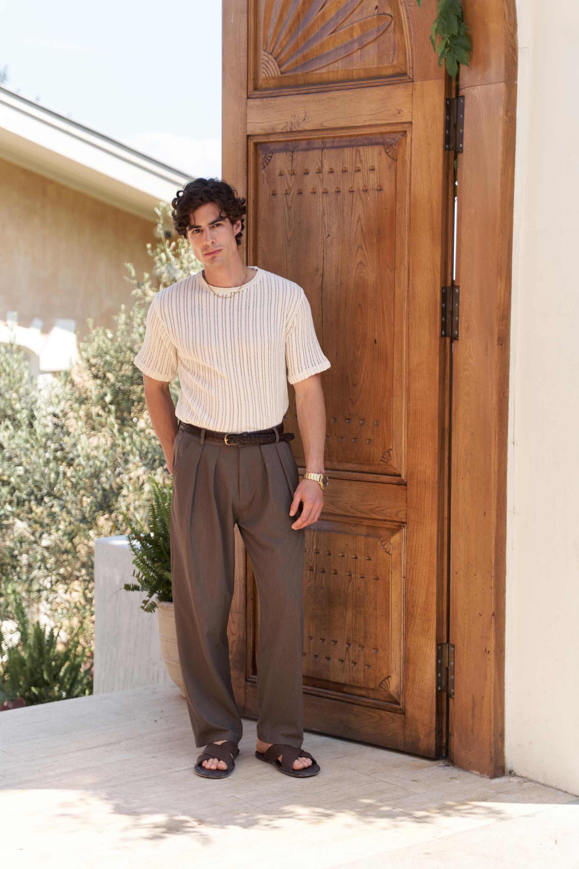 Juro Men's Brown Trousers