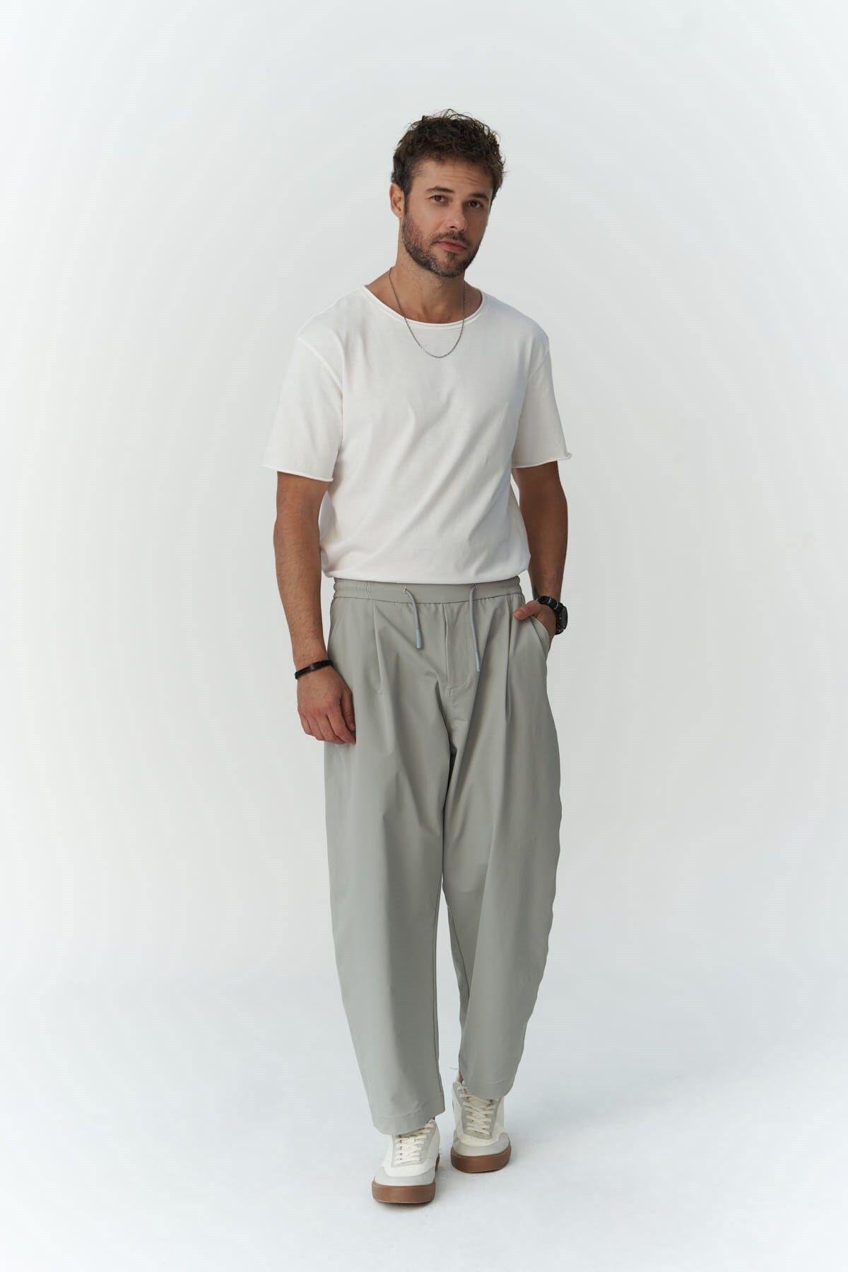 Kenway Men's Gray Trousers