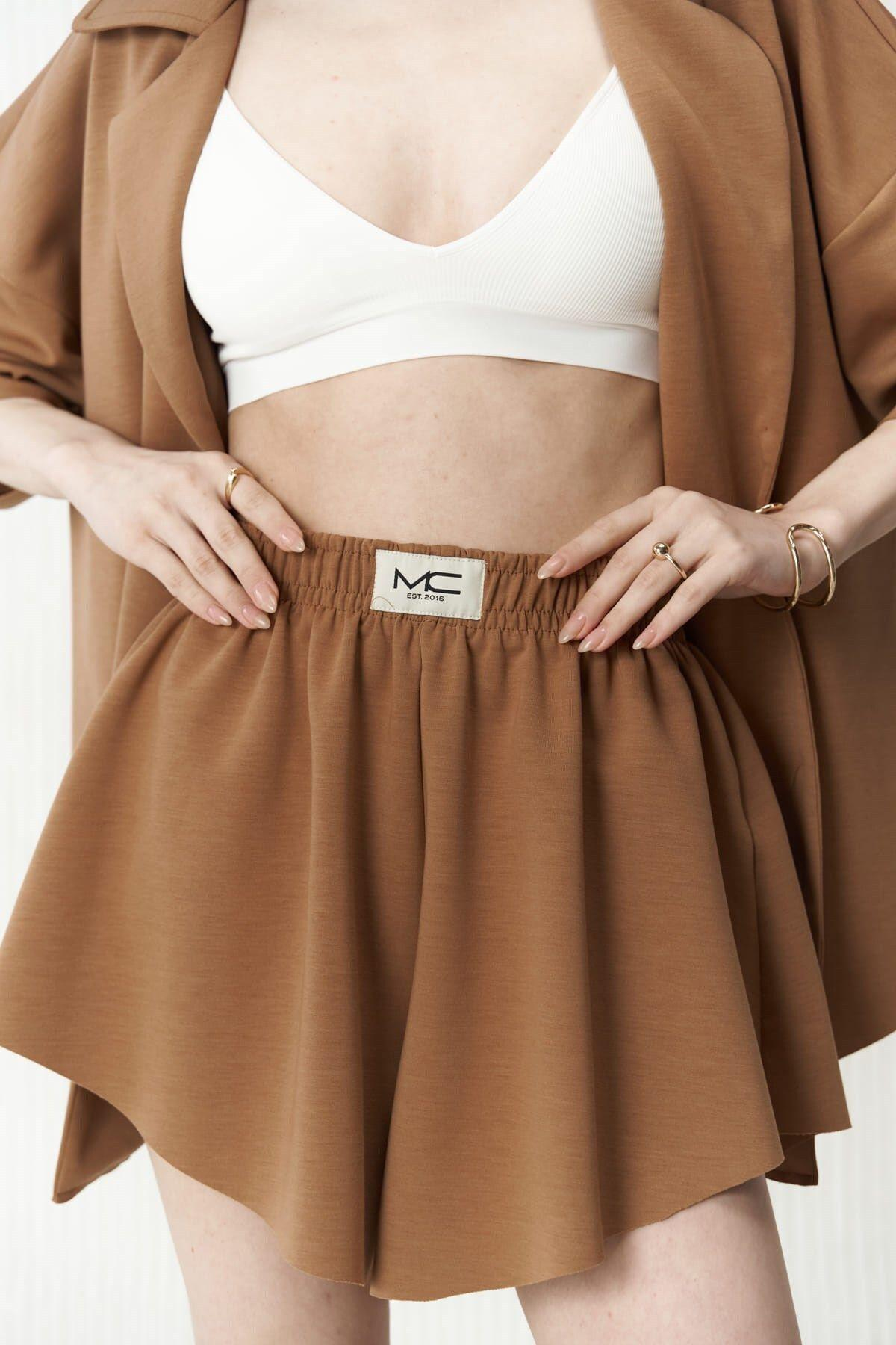 Kinsley Caramel Shirt-Short Set