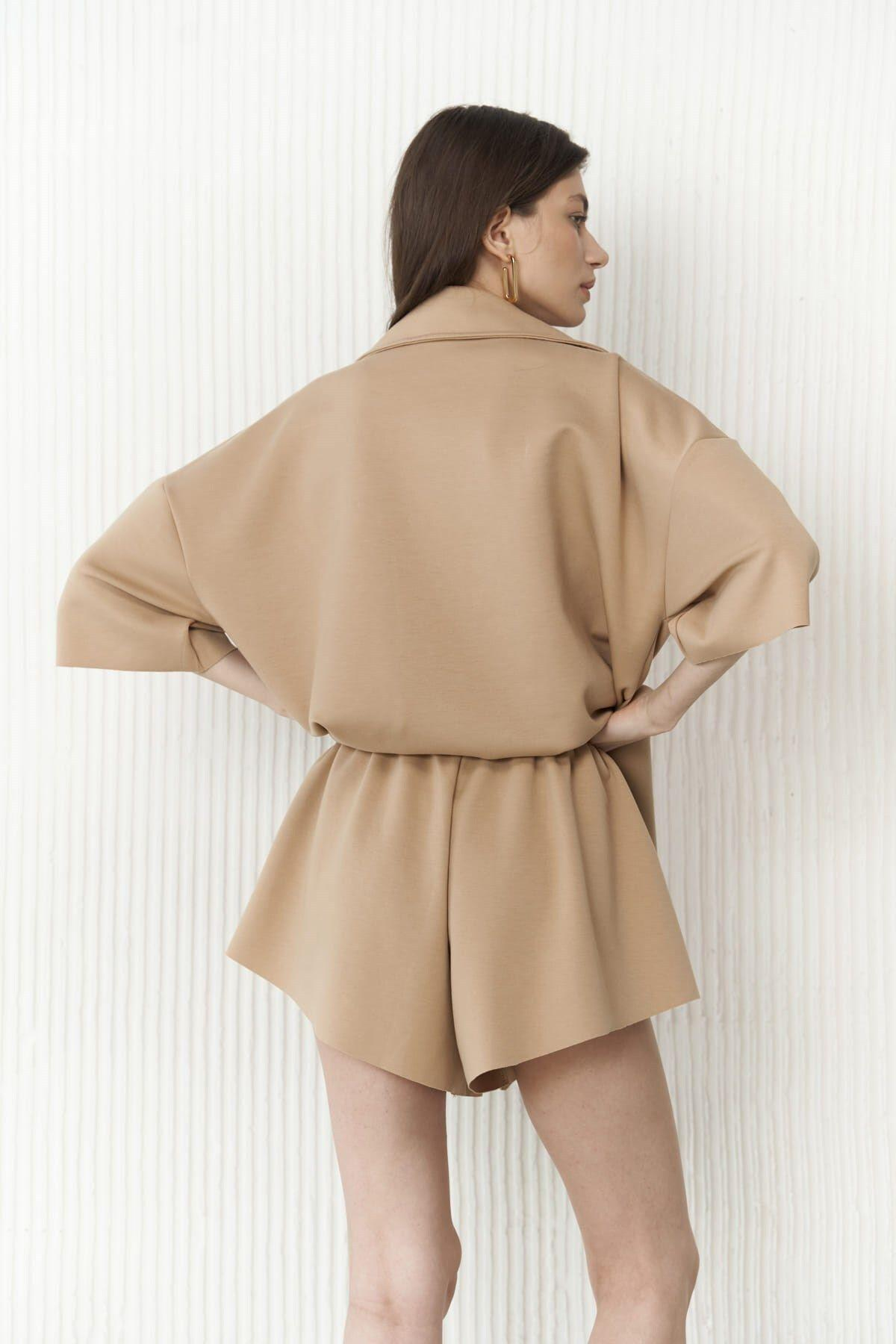 Kinsley Koyu Vizon Şort Takım