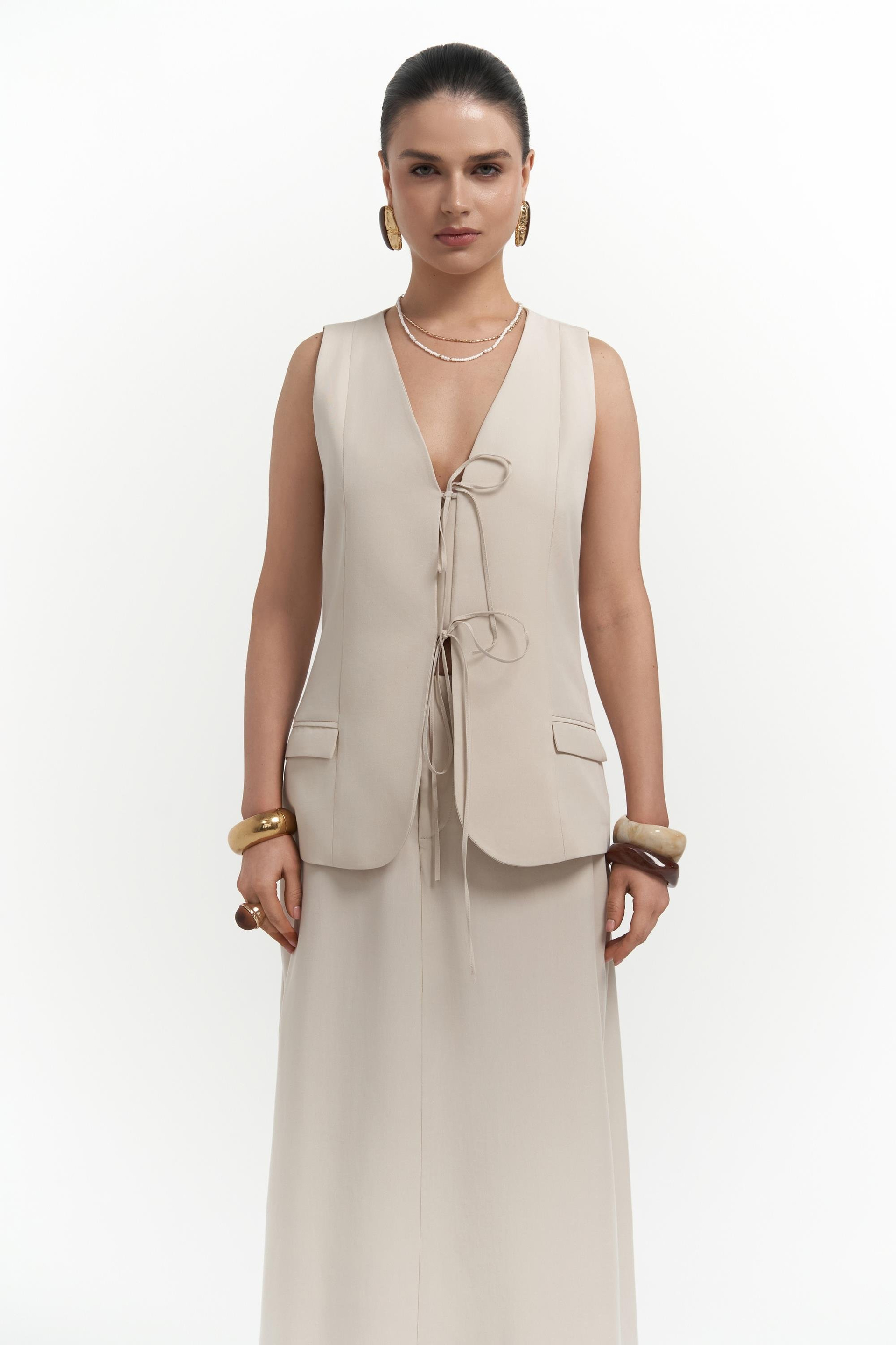 Korben Yelek Etek Taş Takım