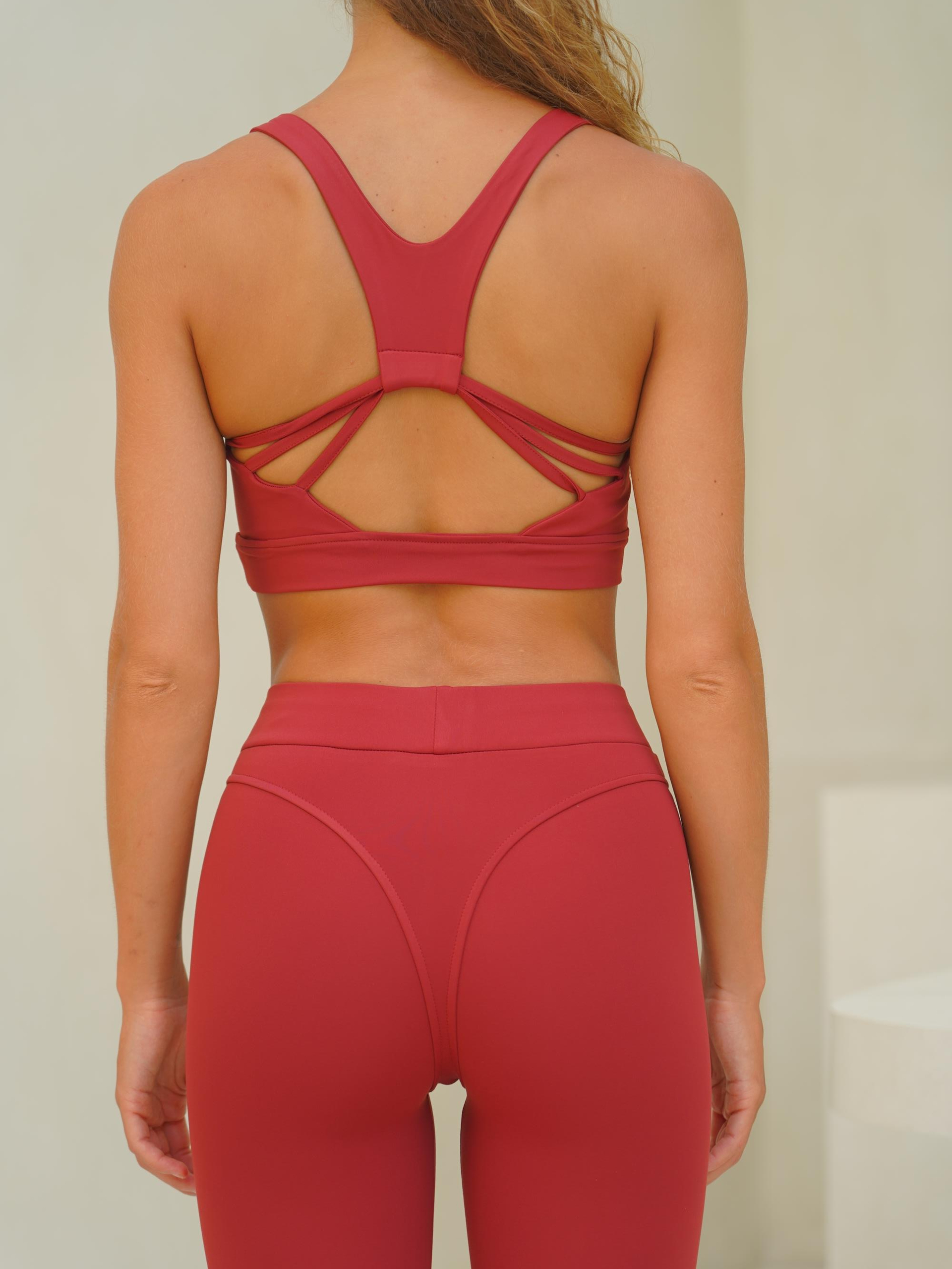 Kratos Basic Spor Bordo Crop