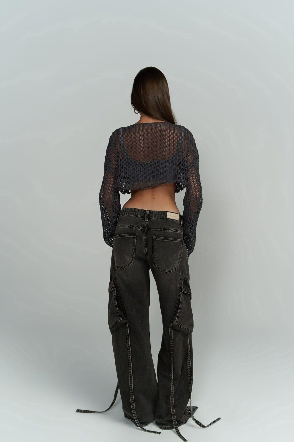 Laya Füme Organik Triko Crop