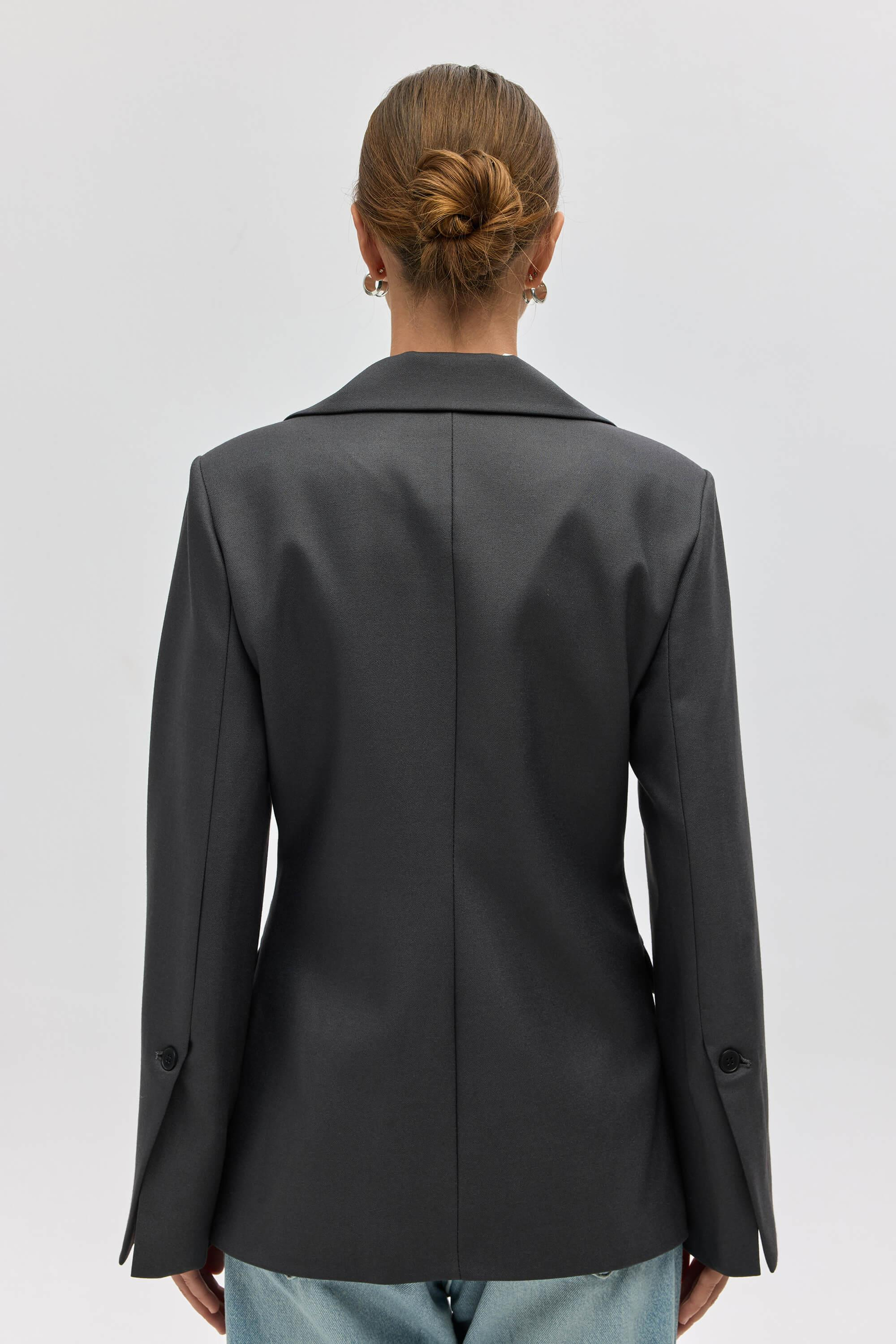 Lecco Dar Kesim Antrasit Blazer