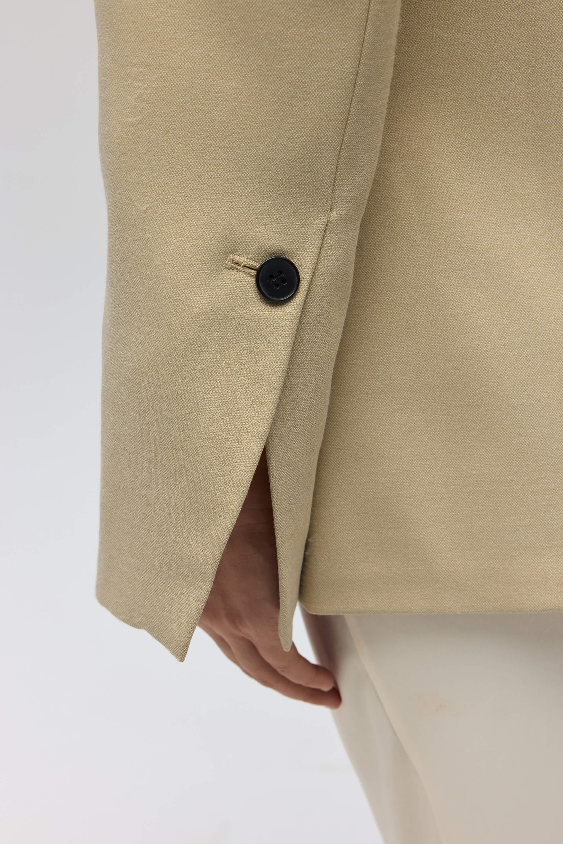 Lecco Slim Fit Olive Green Blazer