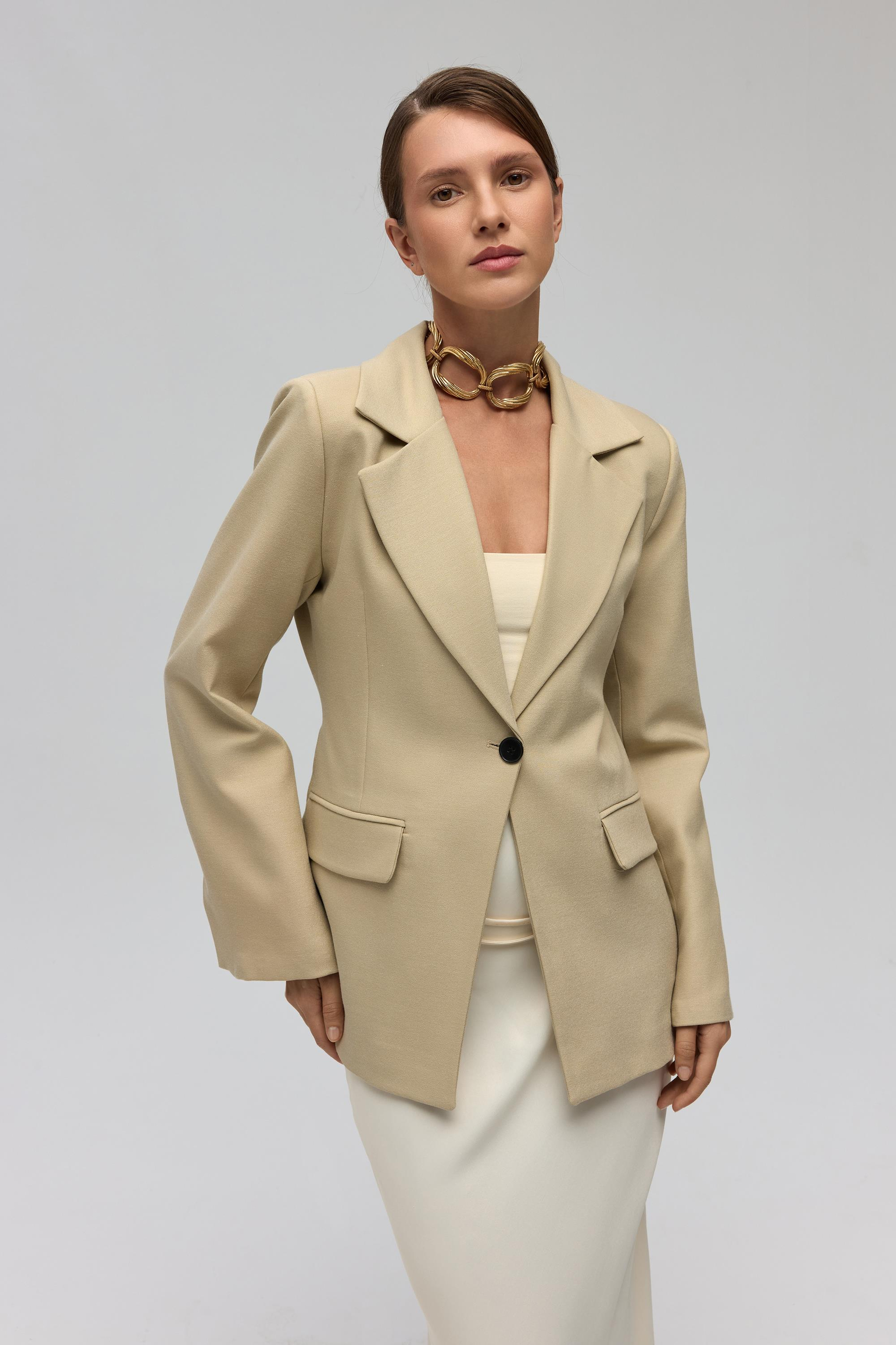 Lecco Slim Fit Olive Green Blazer