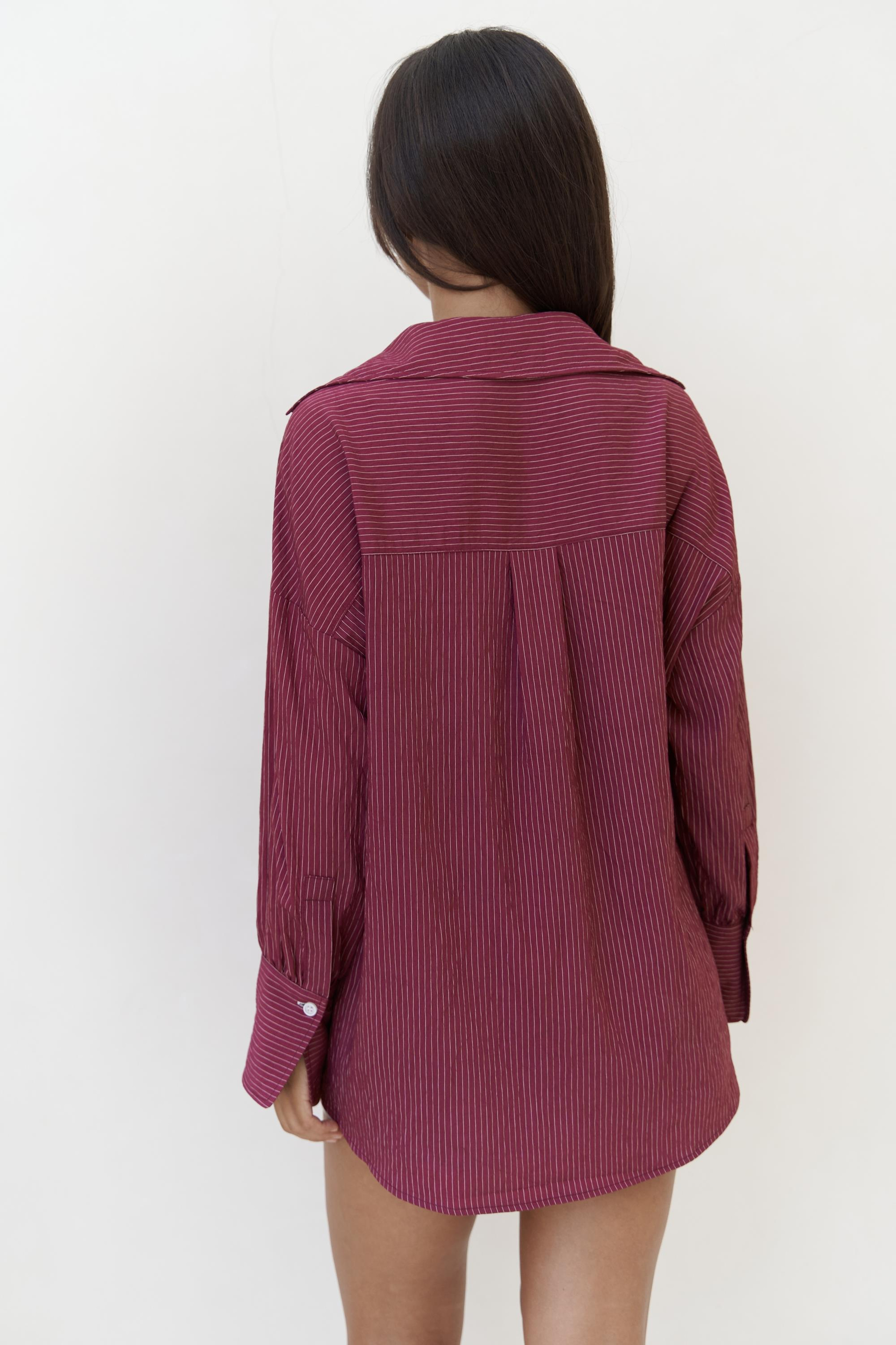 Leda Dantel Detay Şortlu Bordo Üçlü Takım