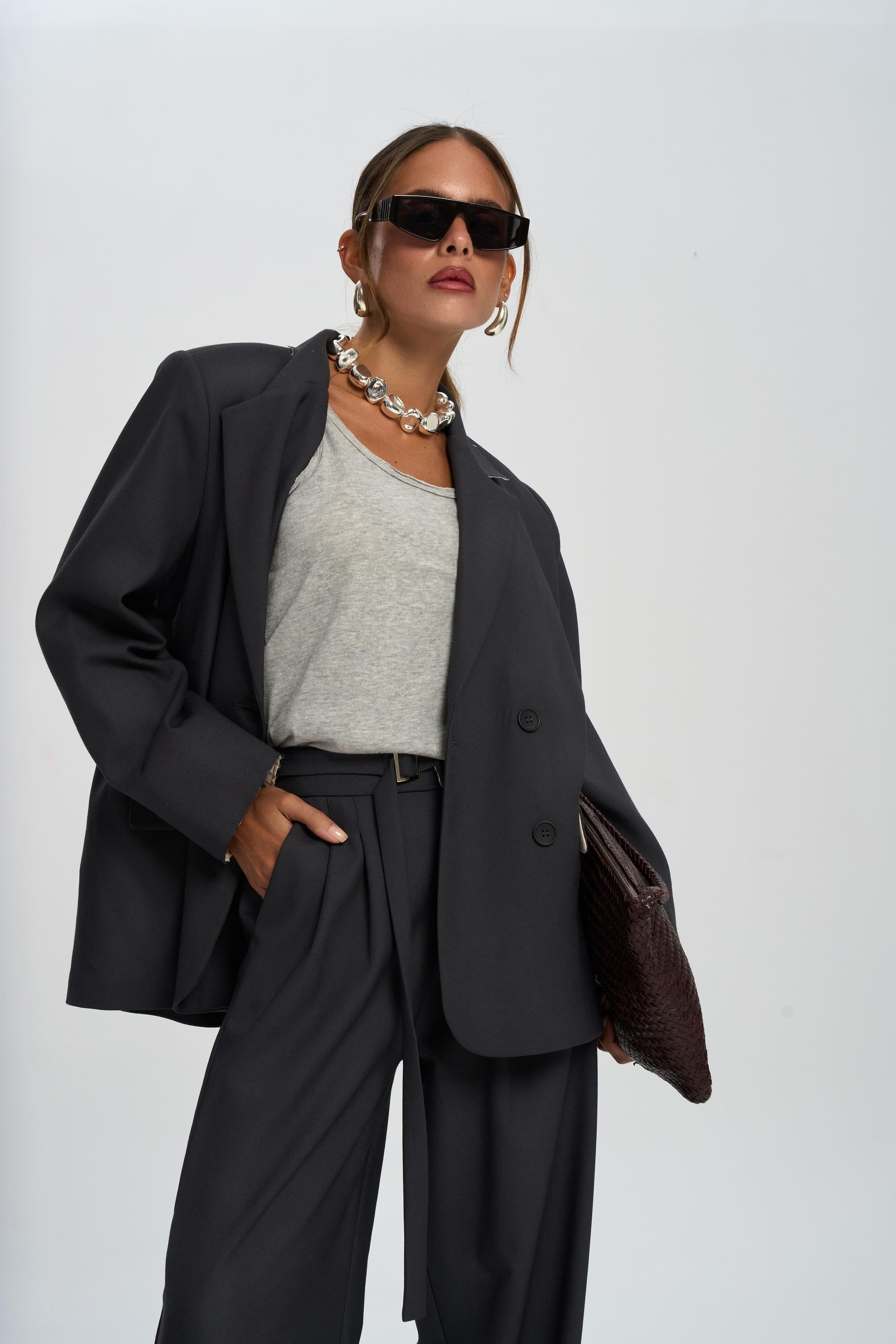 Letizia Charcoal Blazer
