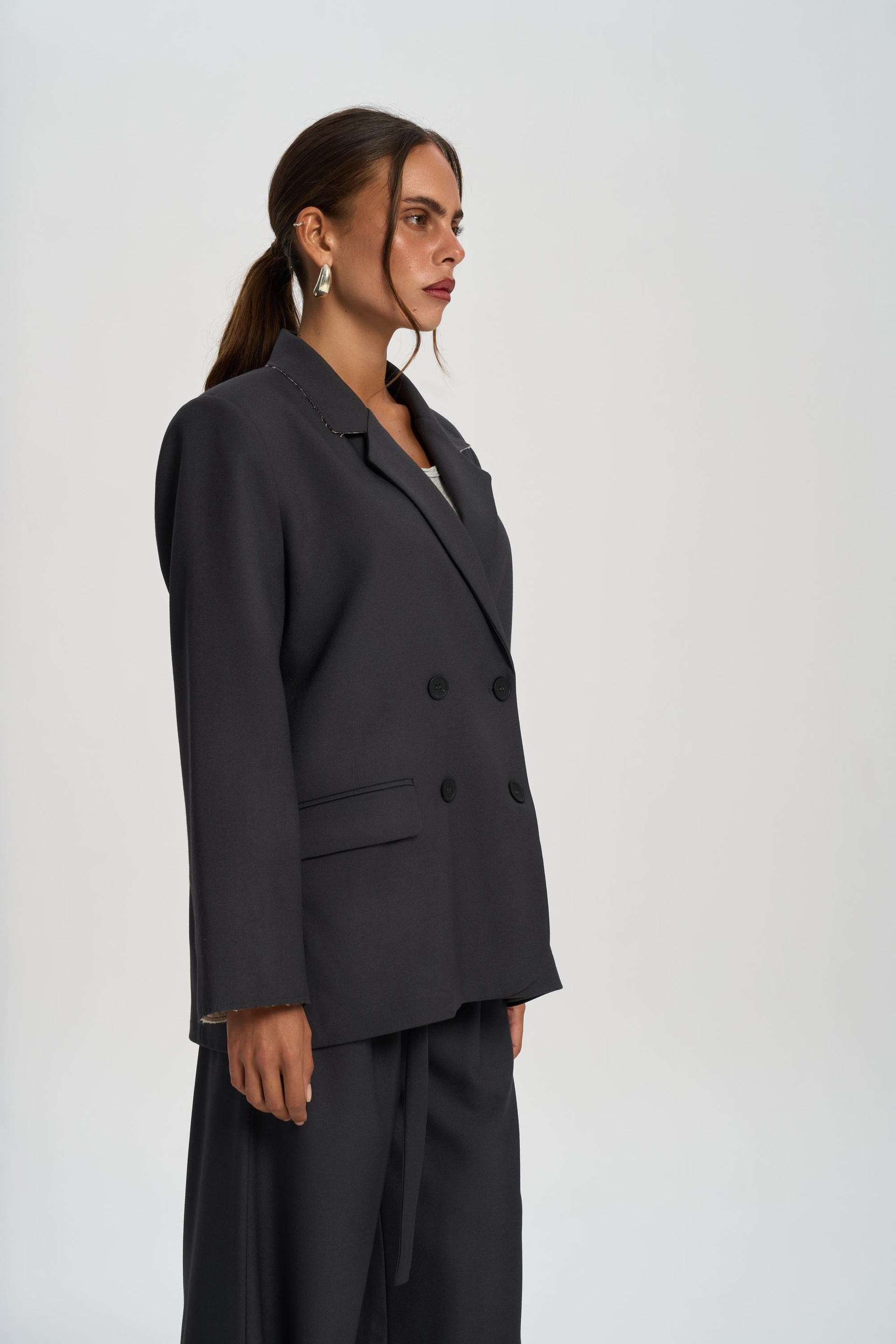 Letizia Charcoal Blazer