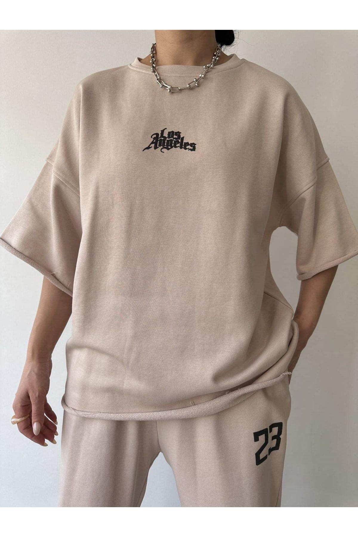 Los 23 Kemik Oversize T-Shirt Eşofman Takım