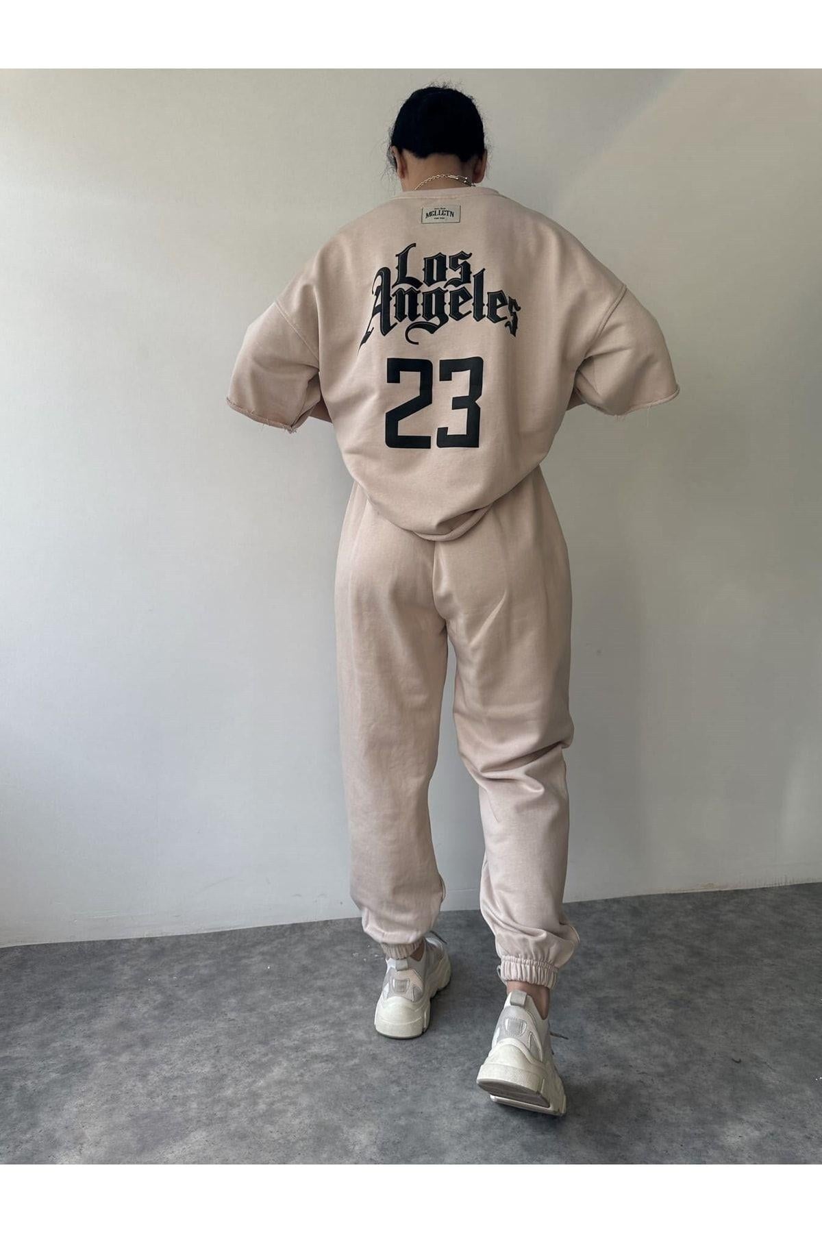 Los 23 Kemik Oversize T-Shirt Eşofman Takım