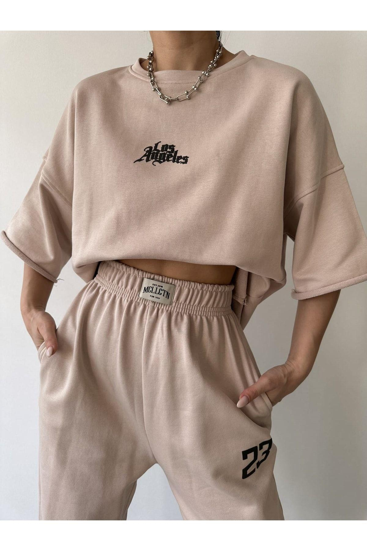 Los 23 Kemik Oversize T-Shirt Eşofman Takım