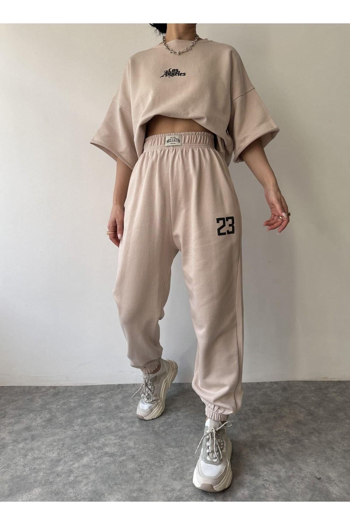 Los 23 Kemik Oversize T-Shirt Eşofman Takım