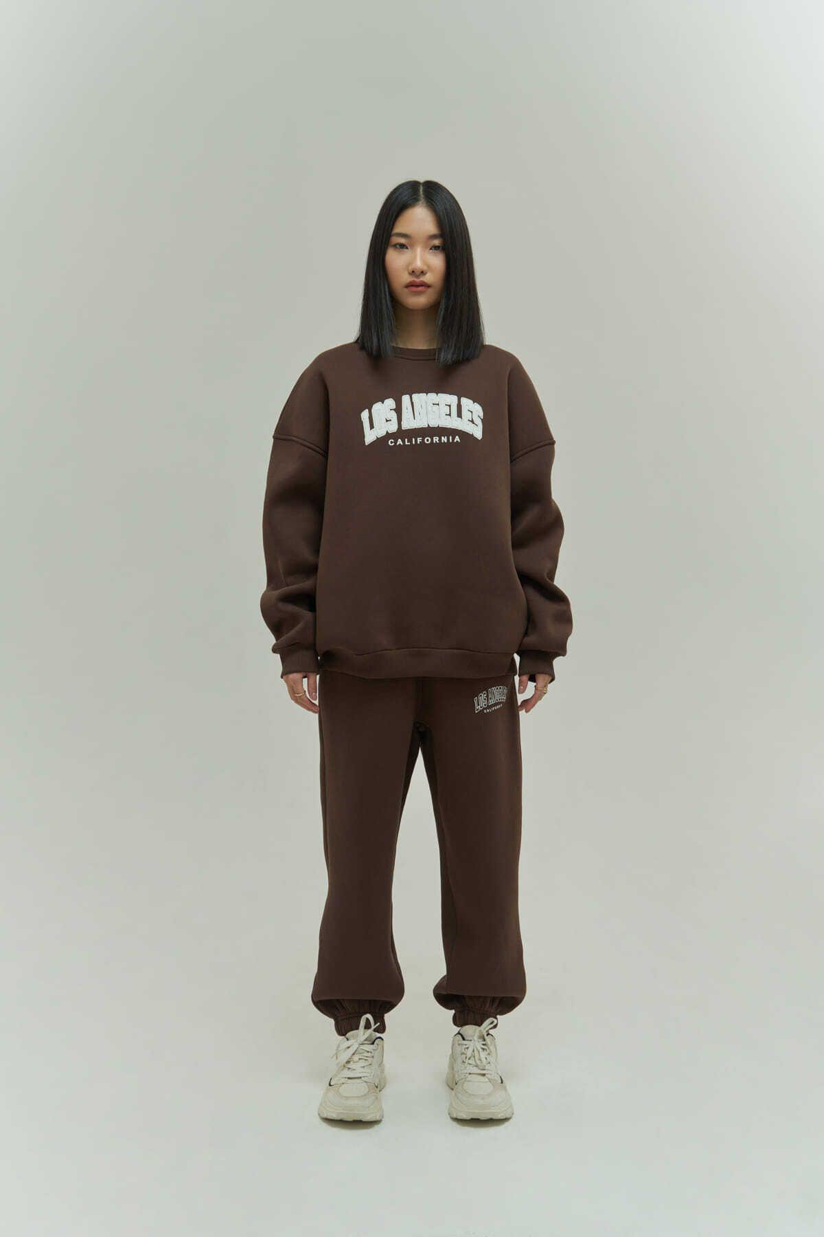 MCLLCTN Los Angeles Brown Track Suit