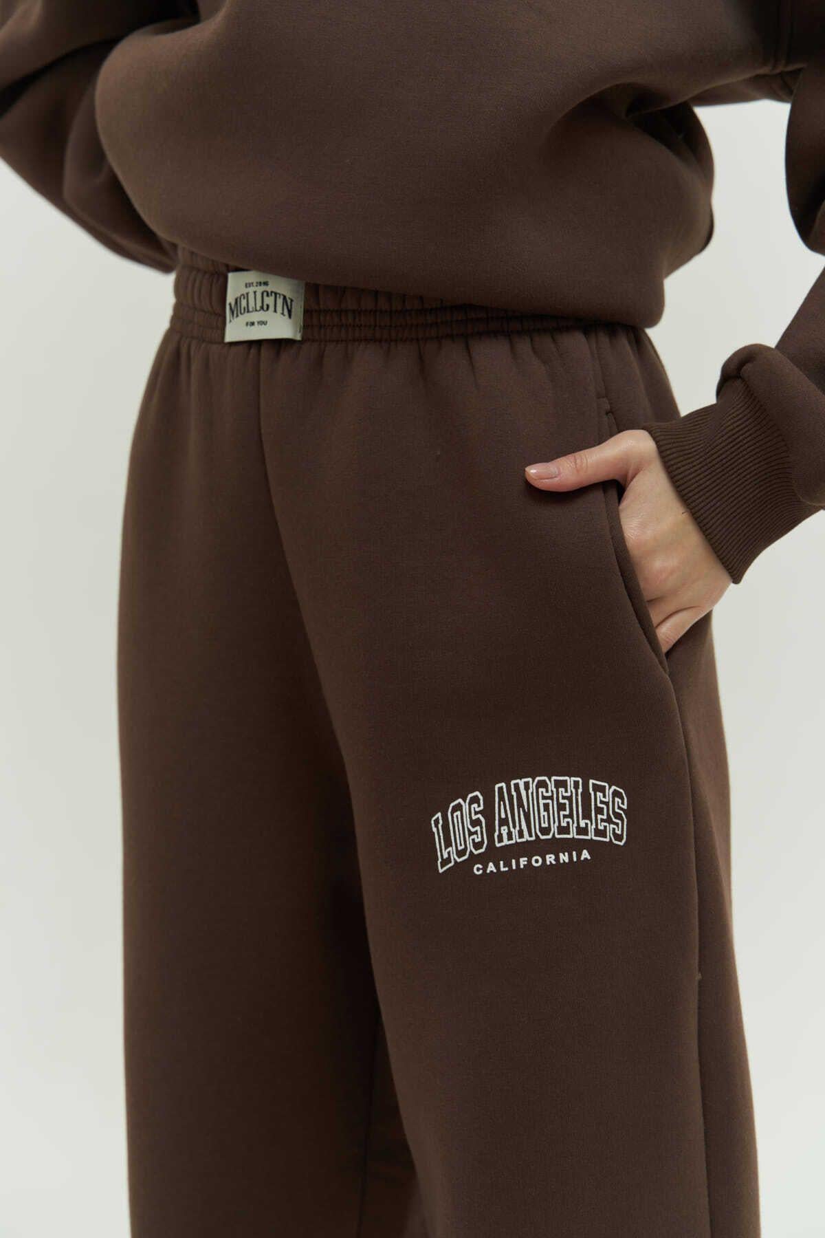 MCLLCTN Los Angeles Brown Track Suit