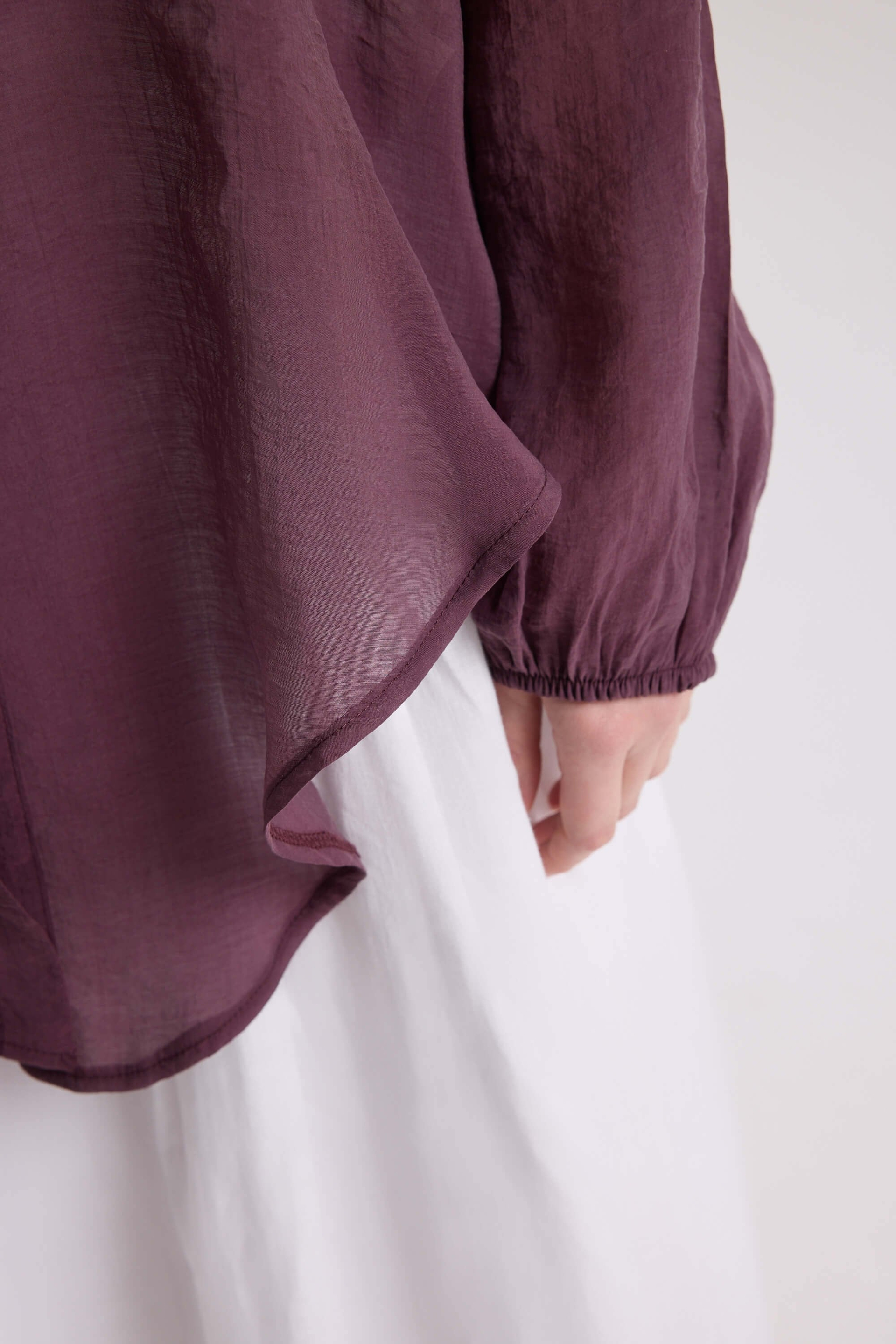 Lyra Oversized Burgundy Shirt