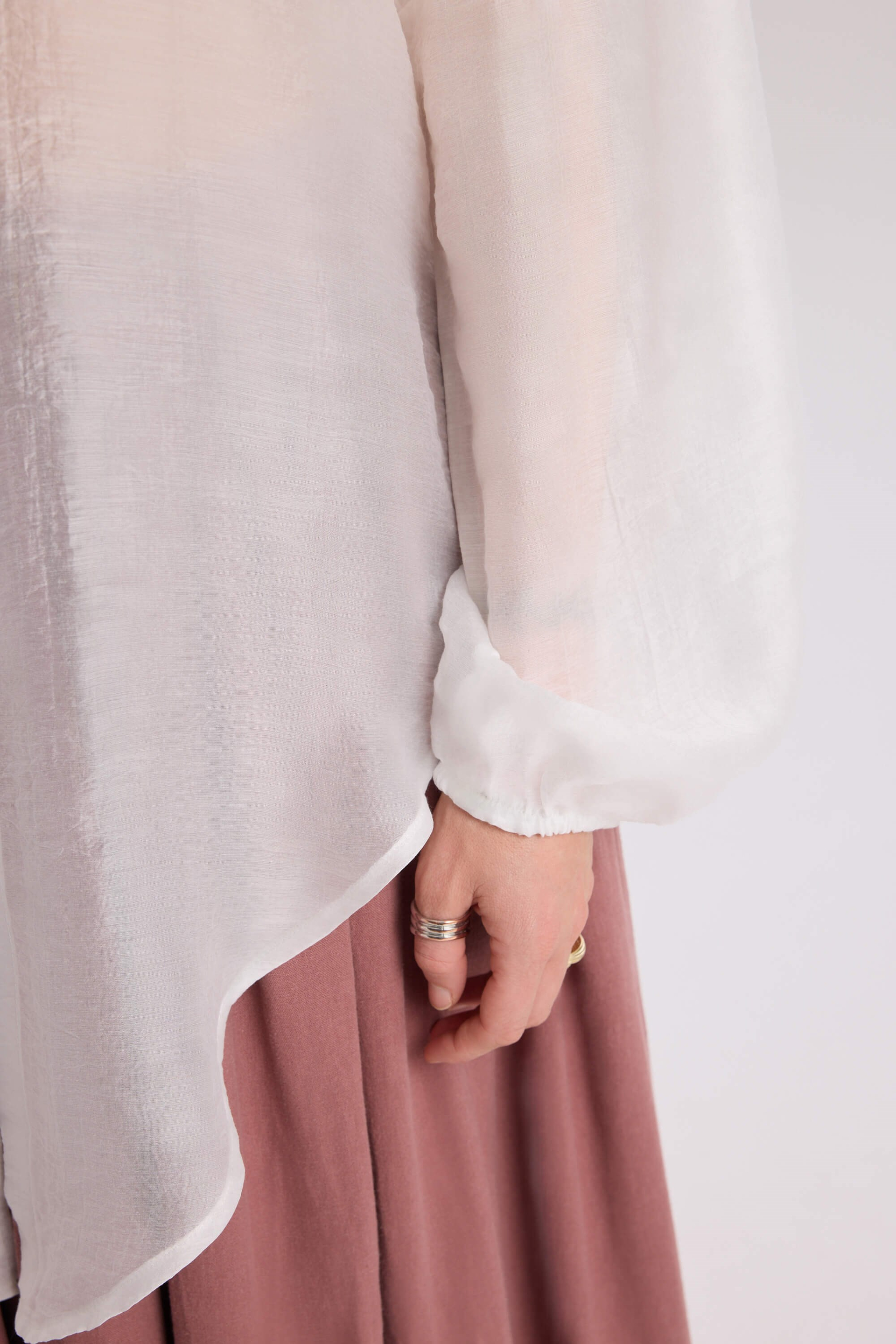 Lyra Oversized Ecru Shirt