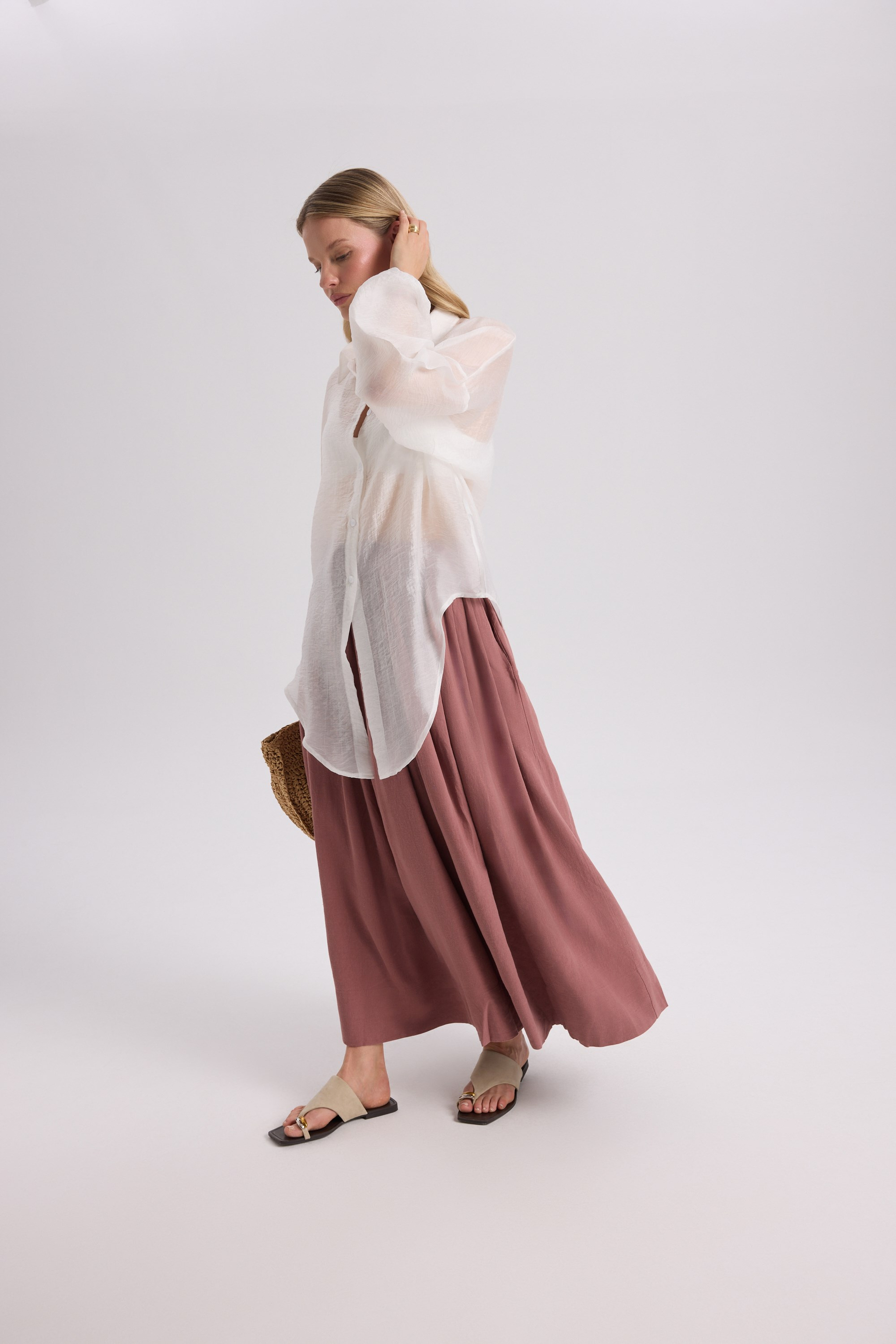Lyra Oversized Ecru Shirt