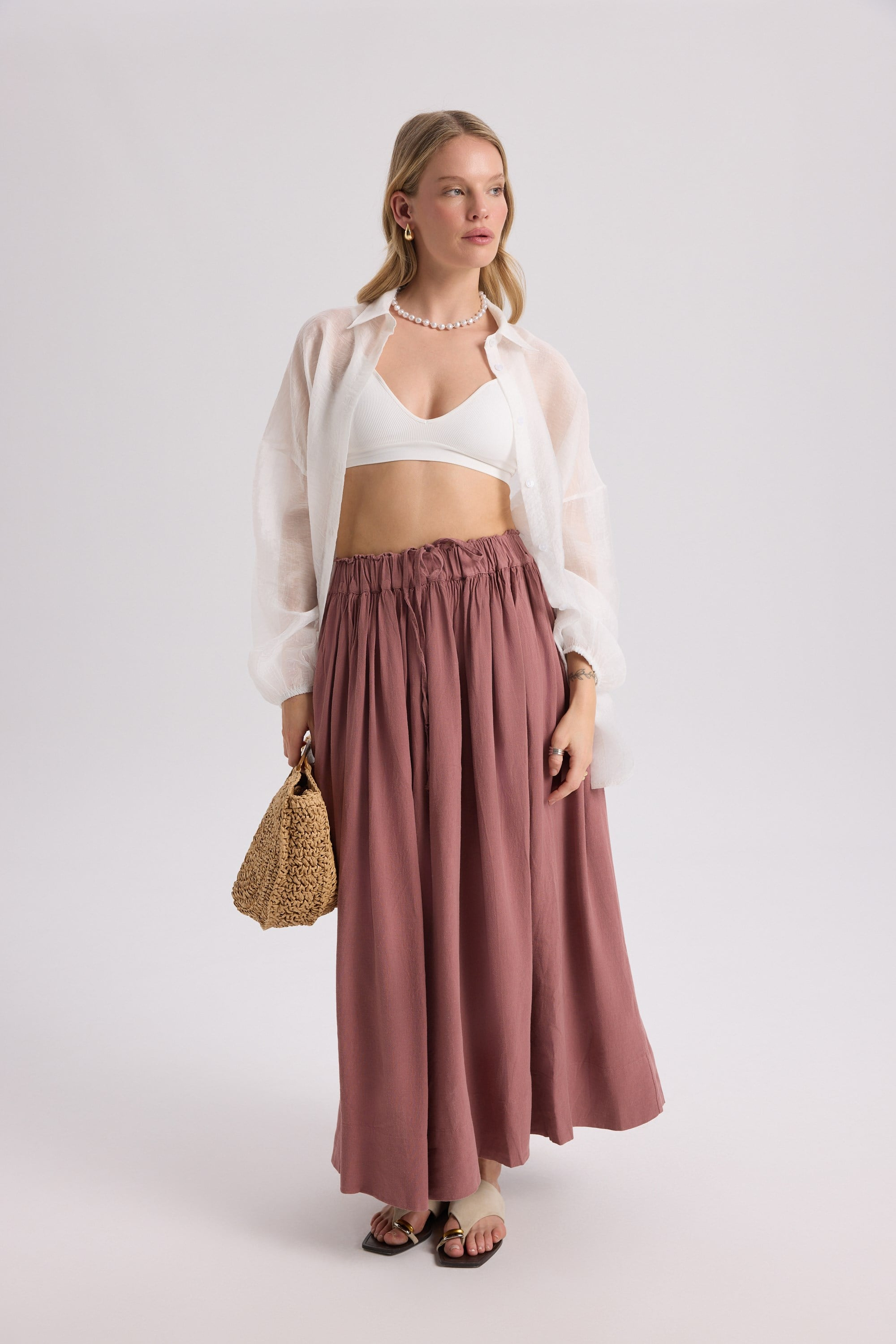 Lyra Oversized Ecru Shirt