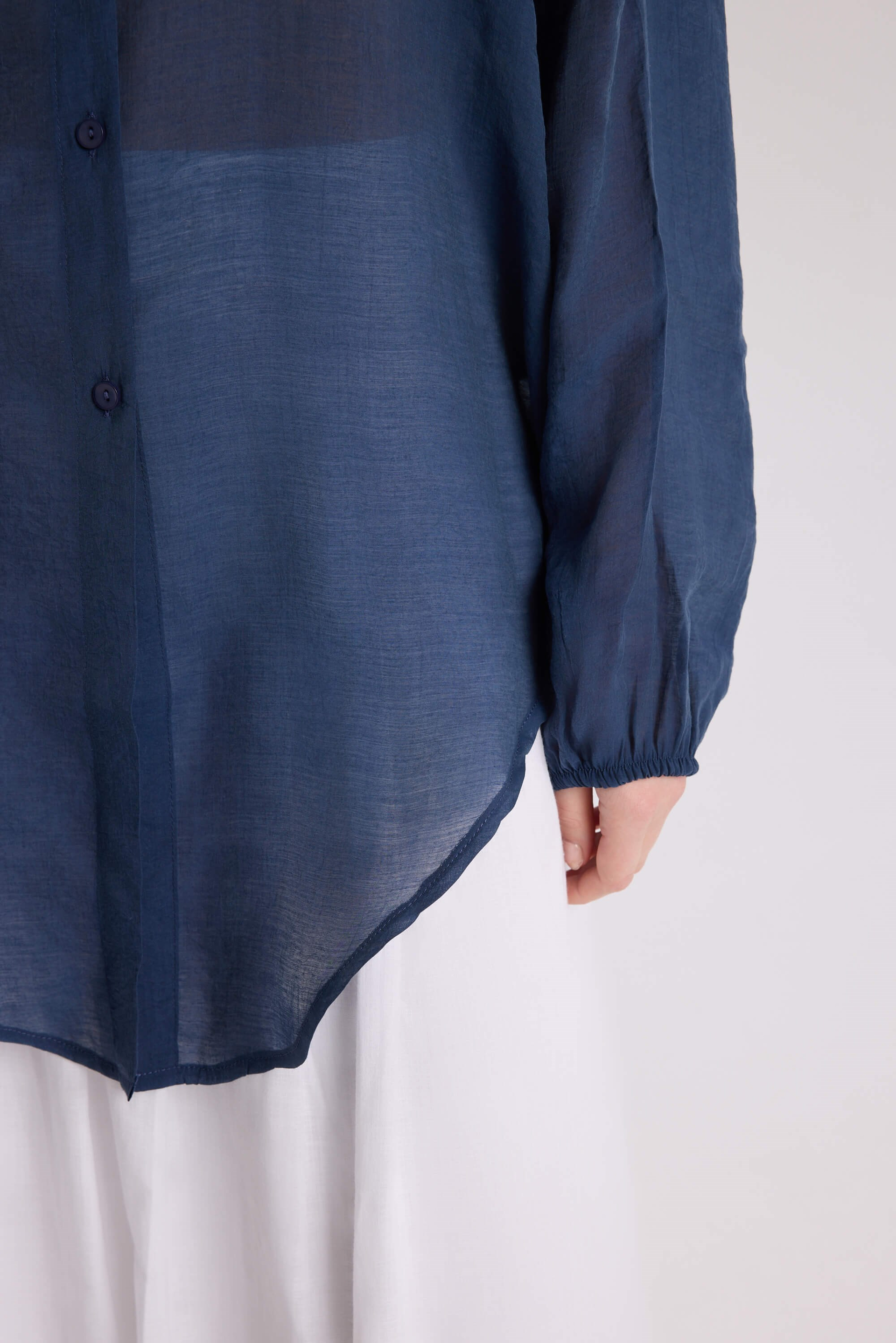 Lyra Oversized Navy Shirt