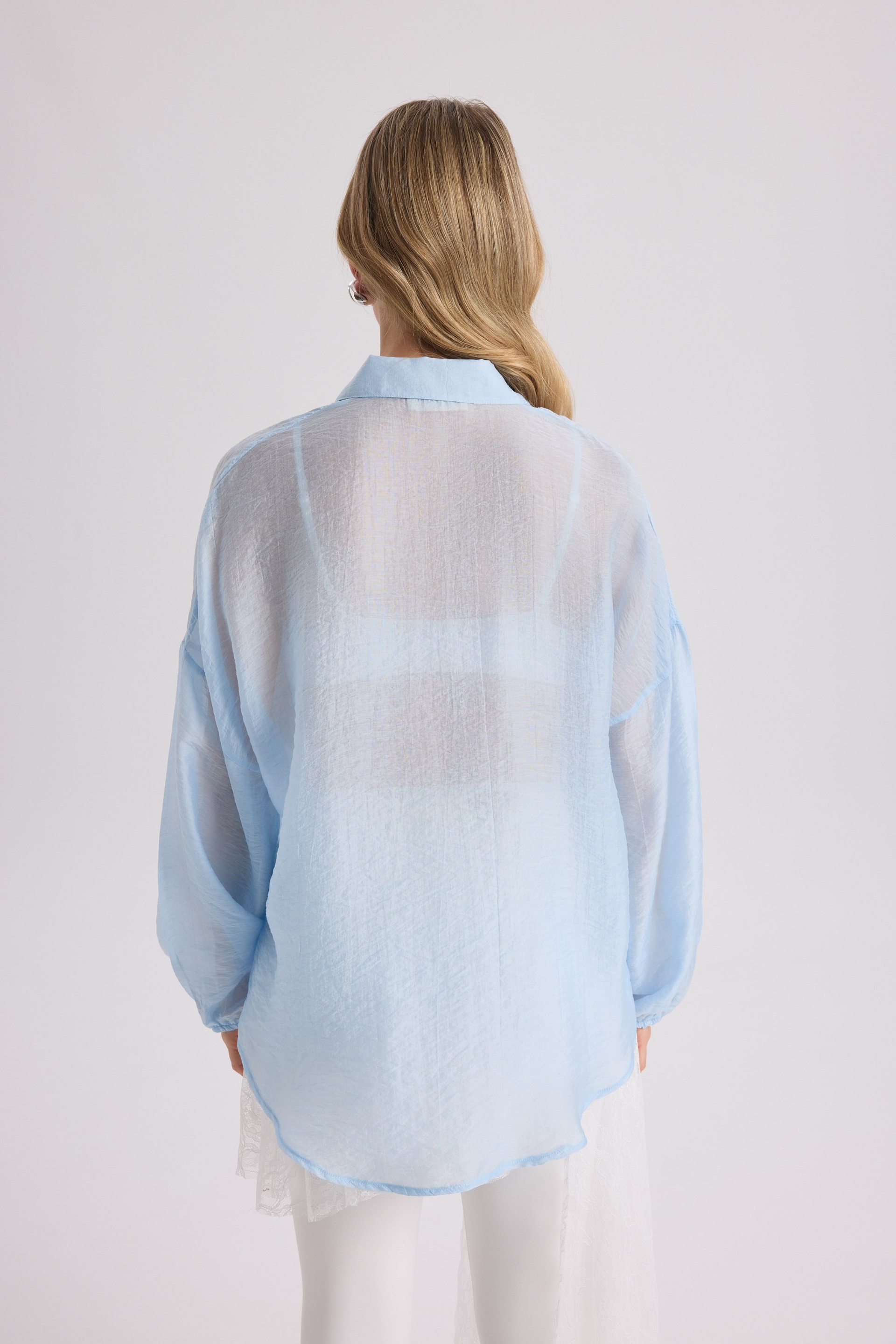 Lyra Oversized Blue Shirt
