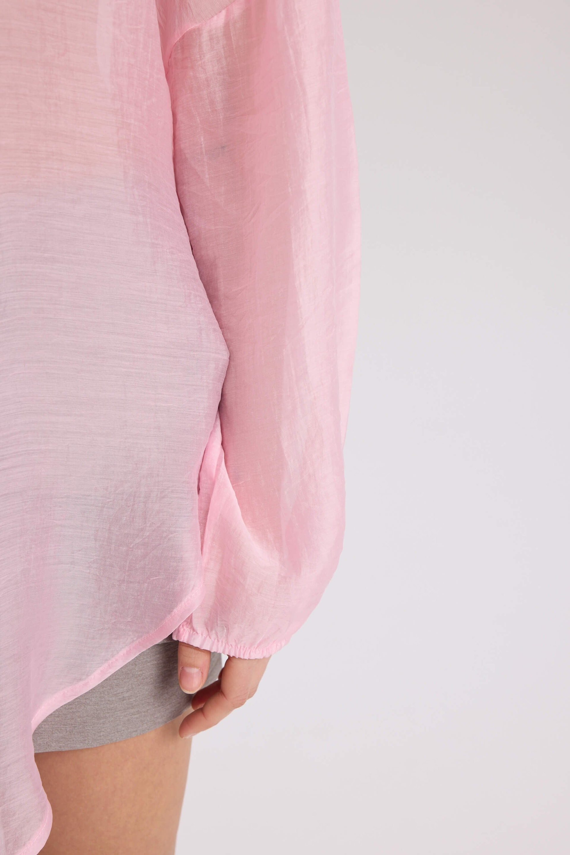 Lyra Oversize Pembe Gömlek