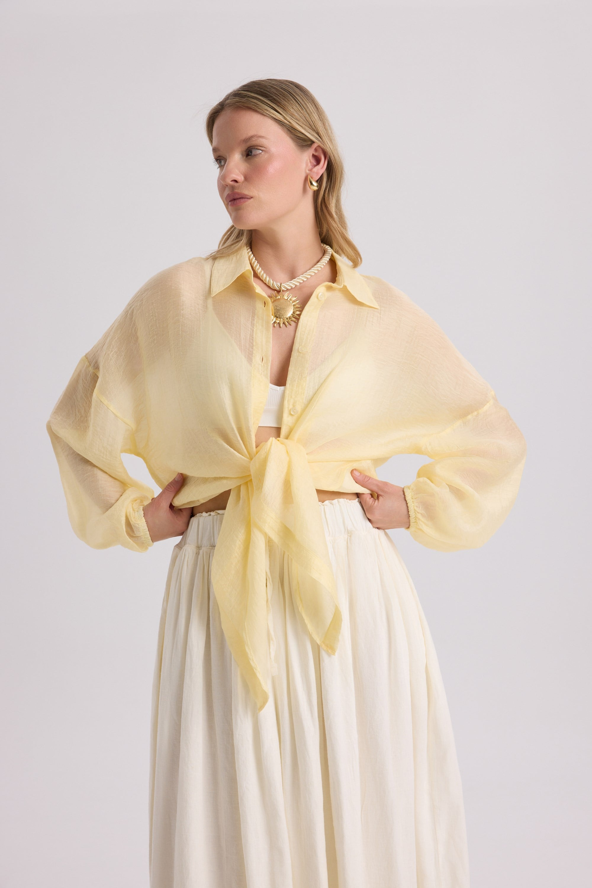 Lyra Oversized Yellow Shirt
