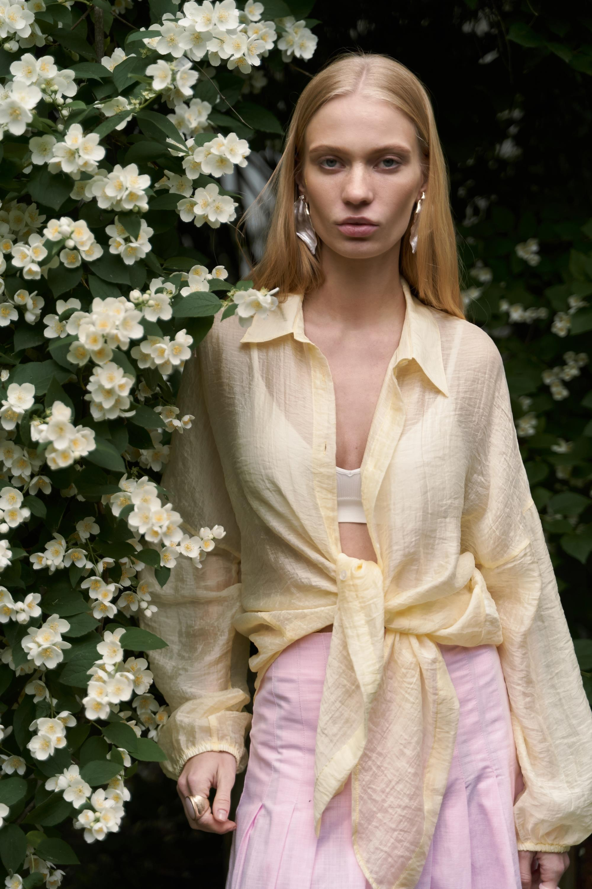 Lyra Oversize Sarı Gömlek