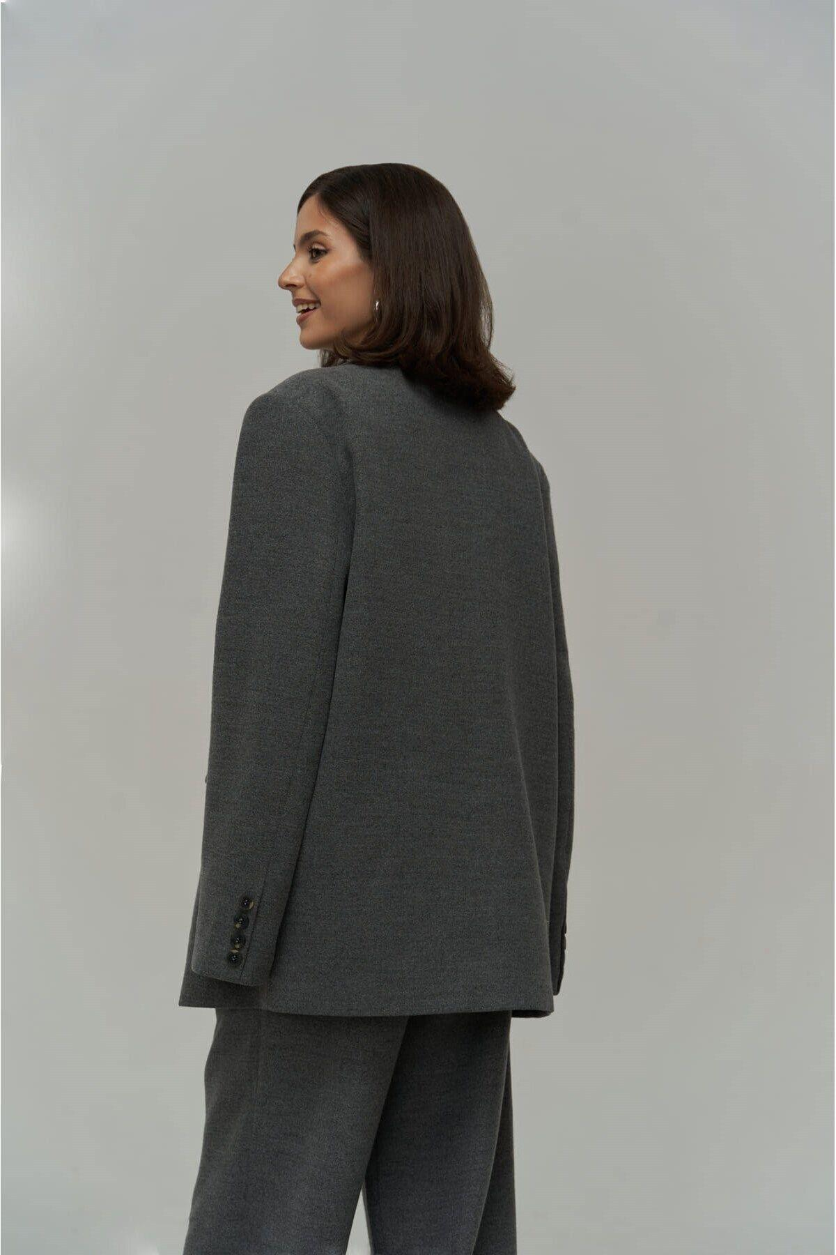Blake Dark Gray Blazer Vest and Trousers Set