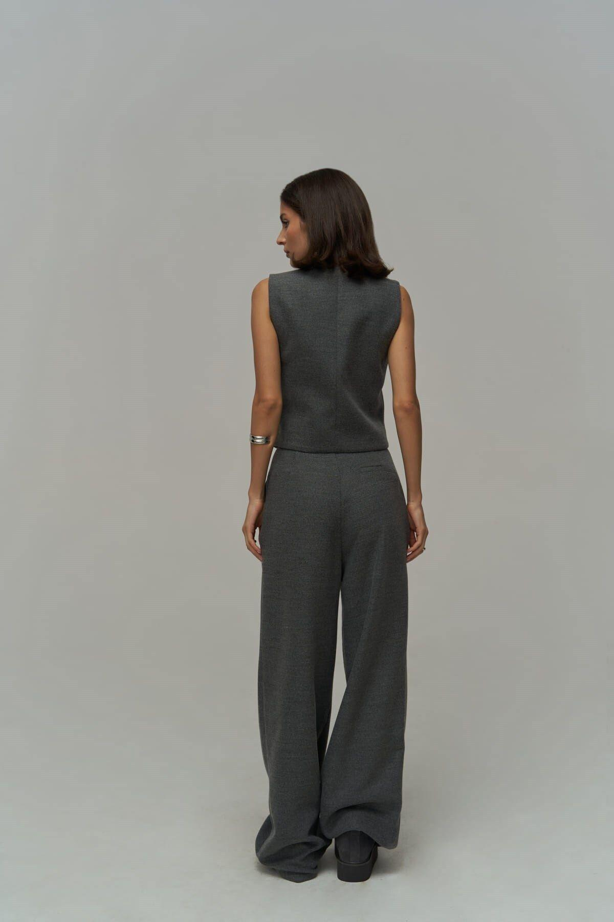 Blake Dark Gray Blazer Vest and Trousers Set
