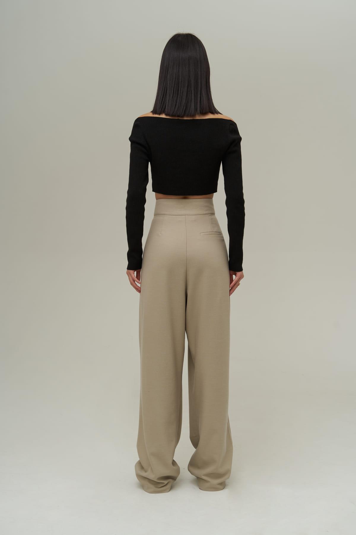 Mai Carmen Palazzo Olive Green Trousers