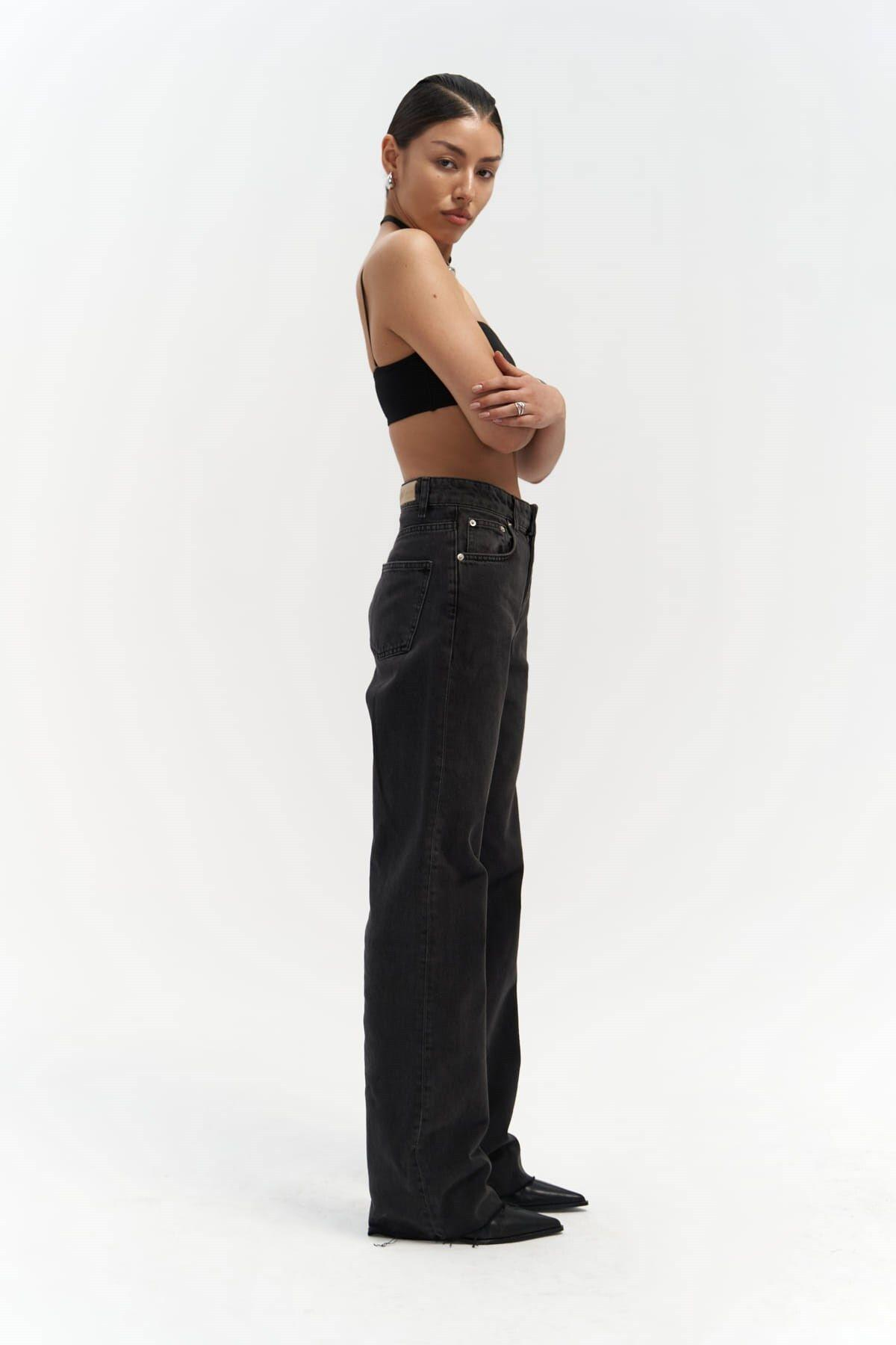 Mai Collection Marla Basic Siyah Jean Pantolon