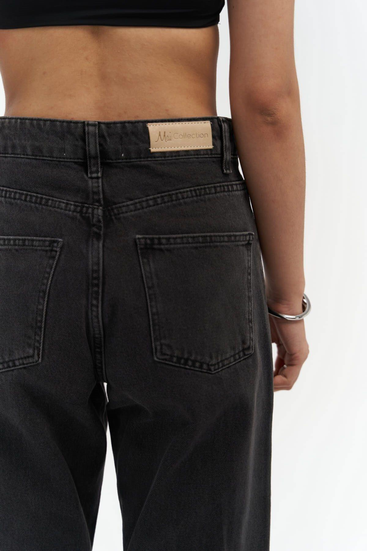Mai Collection Marla Basic Siyah Jean Pantolon