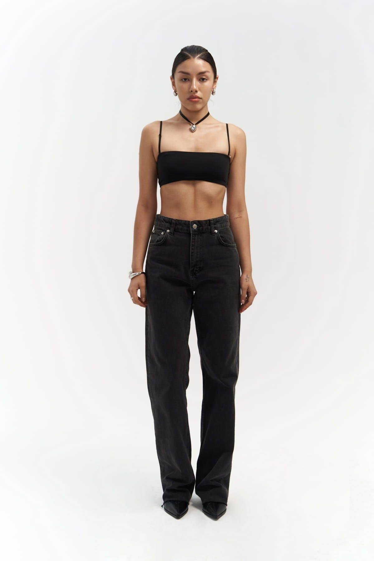 Mai Collection Marla Basic Siyah Jean Pantolon