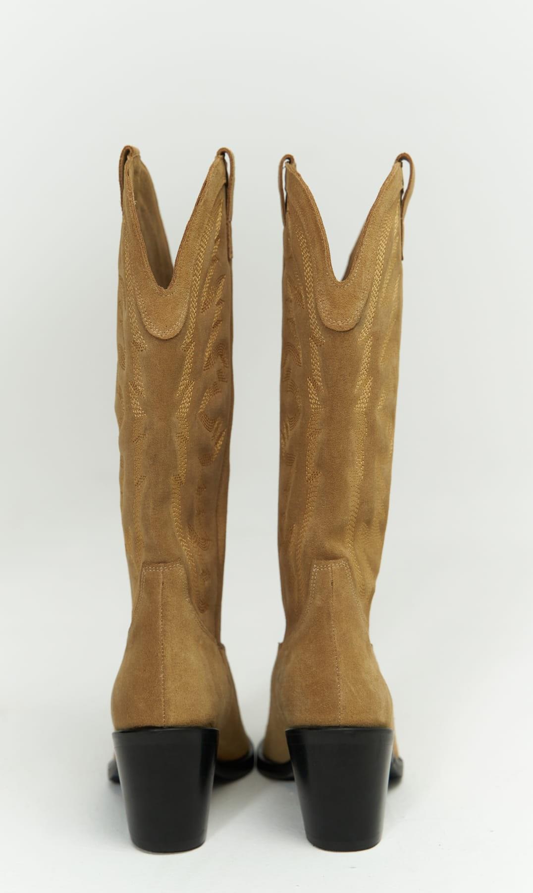 Mai Collection Noah Taba Süet Kovboy Çizme