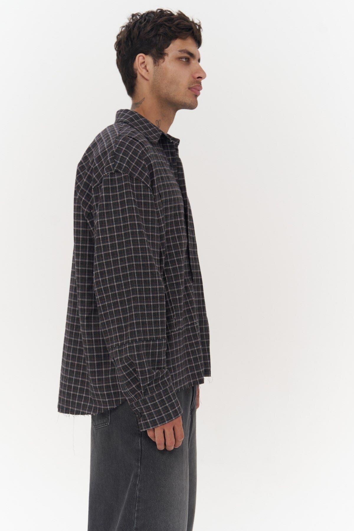 Roan Unisex Oversize Anthracite Shirt