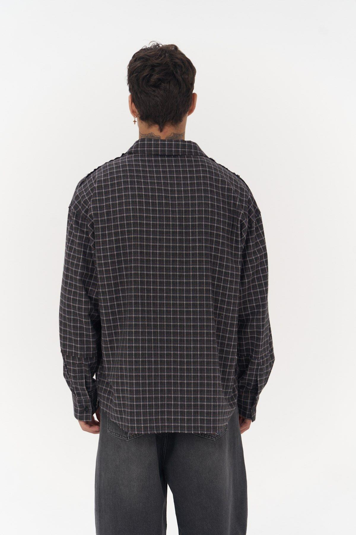Roan Unisex Oversize Anthracite Shirt